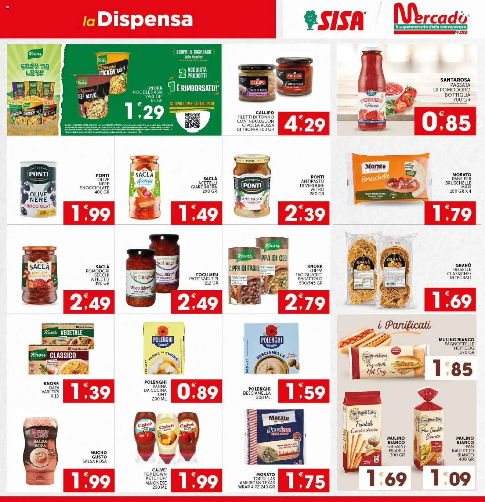 Volantino SISA del 15/10/2026 | Pagina: 13 | Prodotti: Salsa, Pomodori, Panna da cucina, Bottiglia