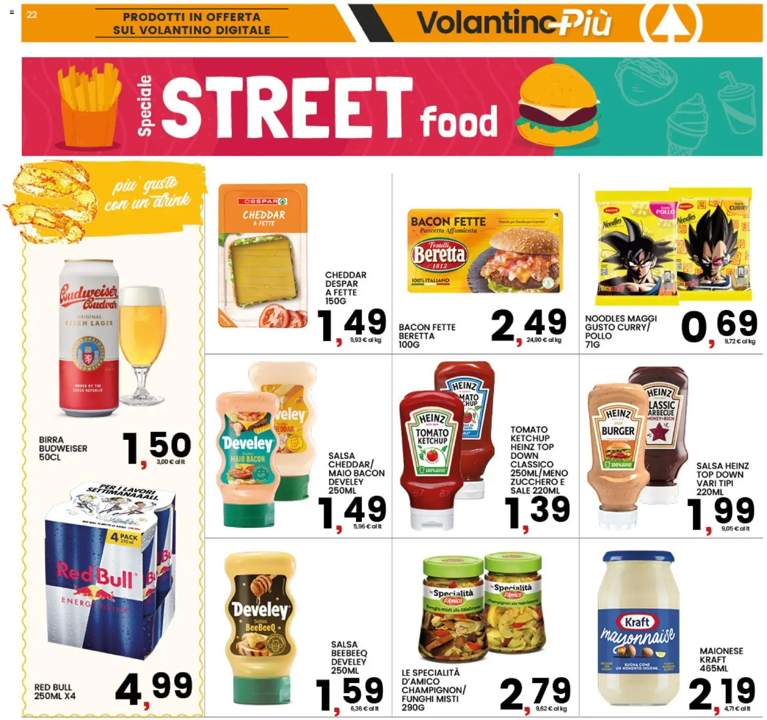 Volantino Interspar del 20/08/2026 | Pagina: 22 | Prodotti: Pollo, Maionese, Funghi, Red Bull