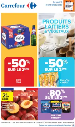 Carrefour - Prévisualisation de Carrefour Produits laitiers & végétaux valide à partir de 11/08/2026
