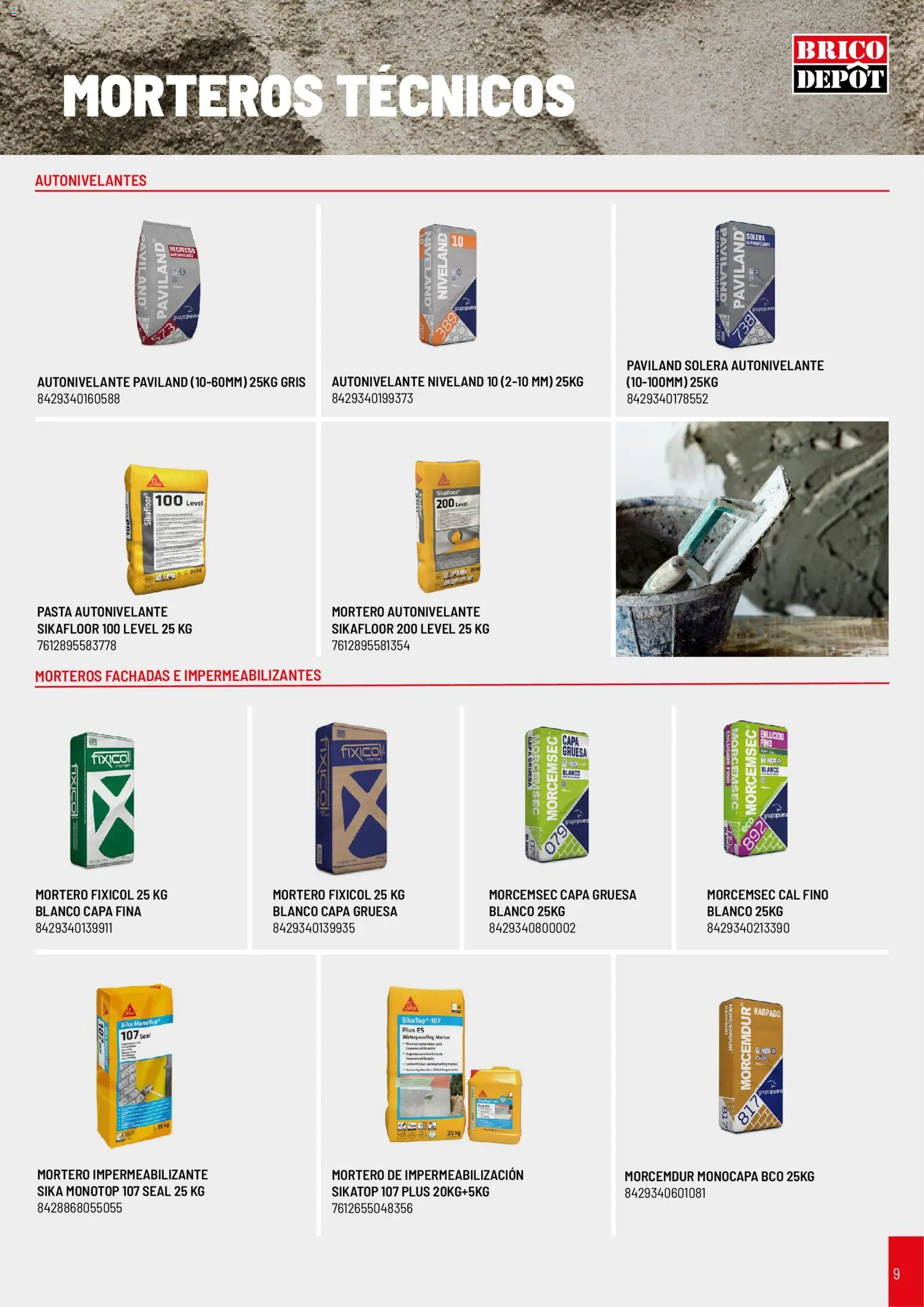 Brico Depôt Construcción │ válido desde el 20/10/2026 | Página: 9 | Productos: Pasta