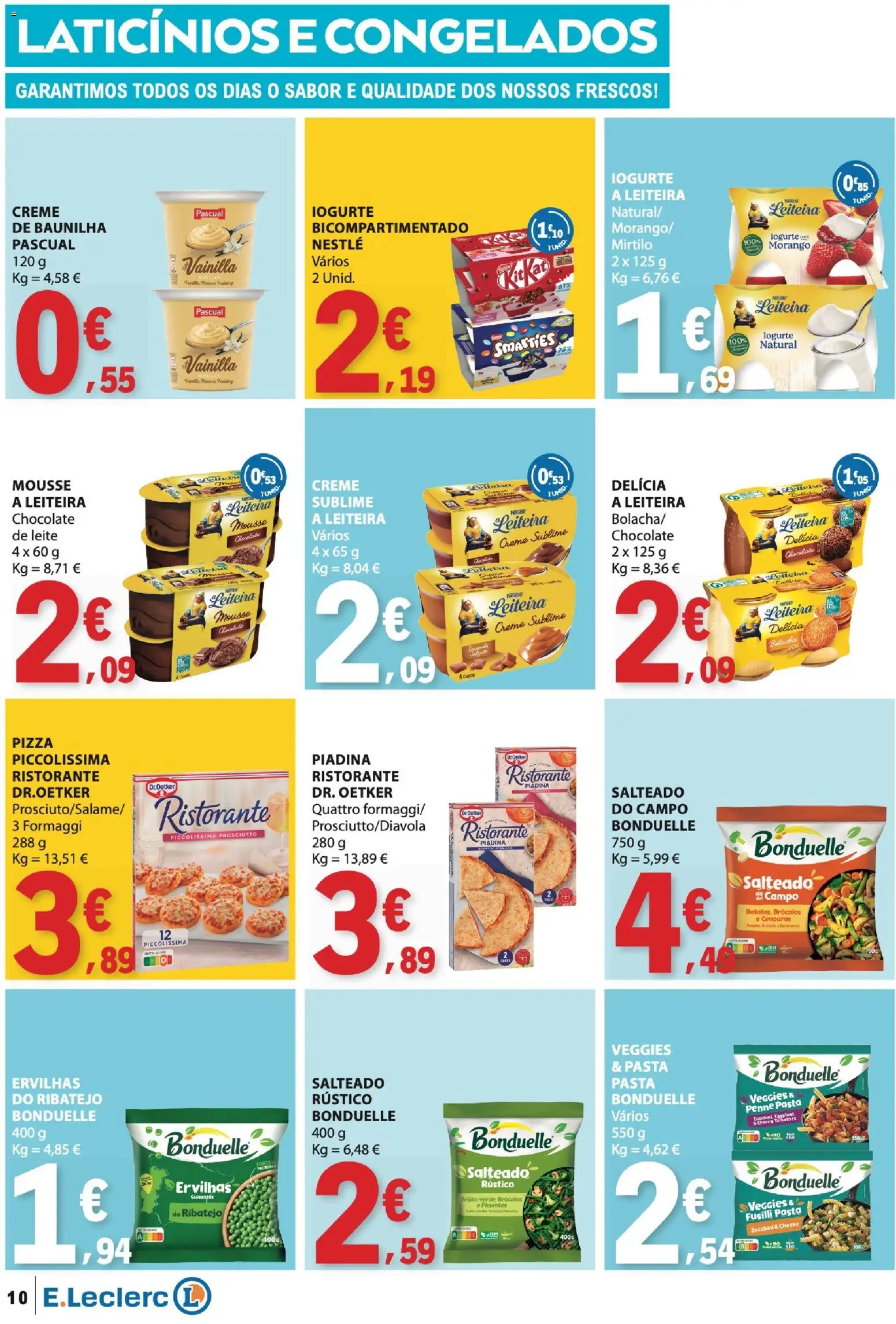 E.Leclerc folheto │ válido de 24/09/2026 | Página: 10 | Produtos: Cenouras, Batatas, Leite, Feijão