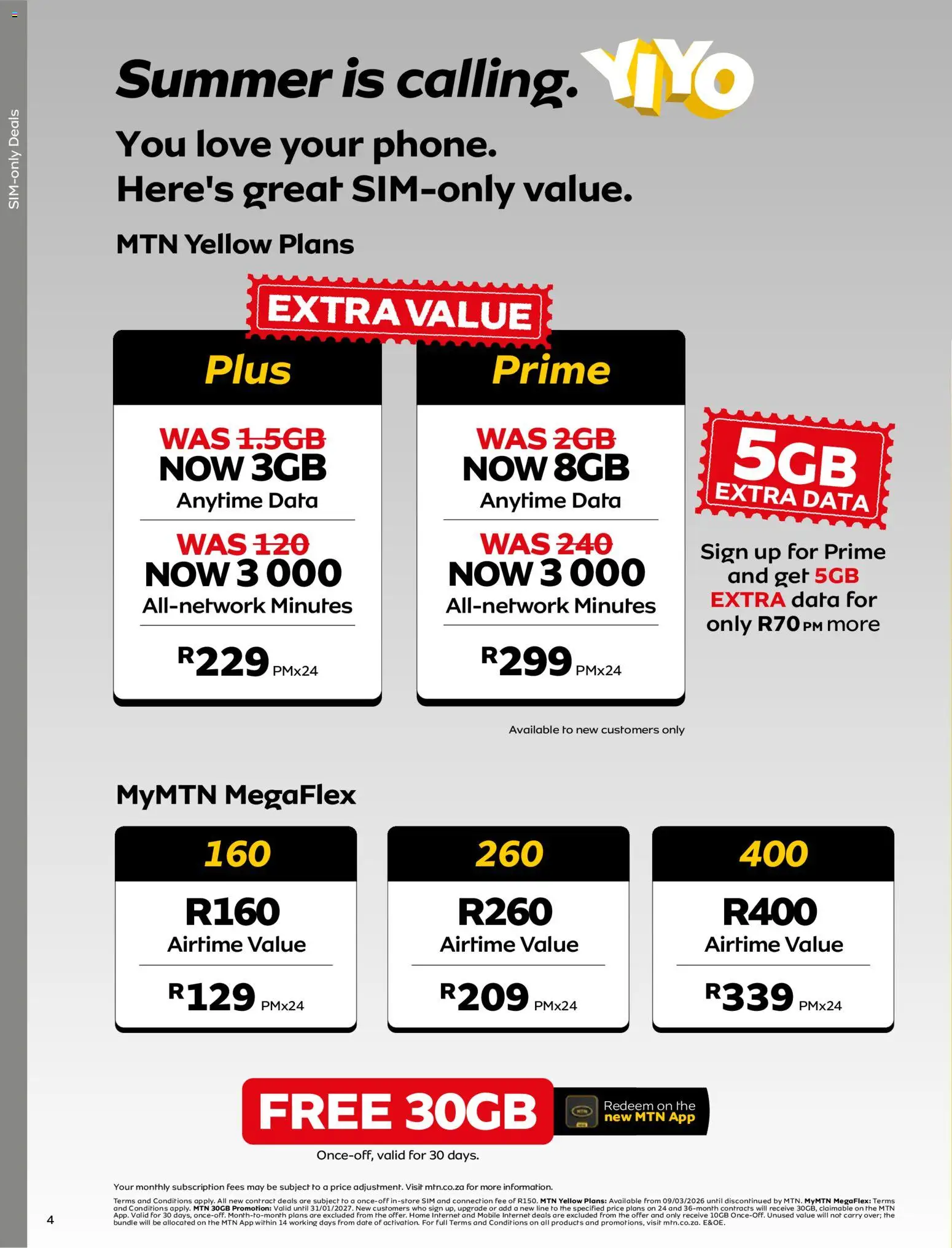 New MTN catalogue – valid from 07/10/2026 | Page: 4 | Products: Data, Sim