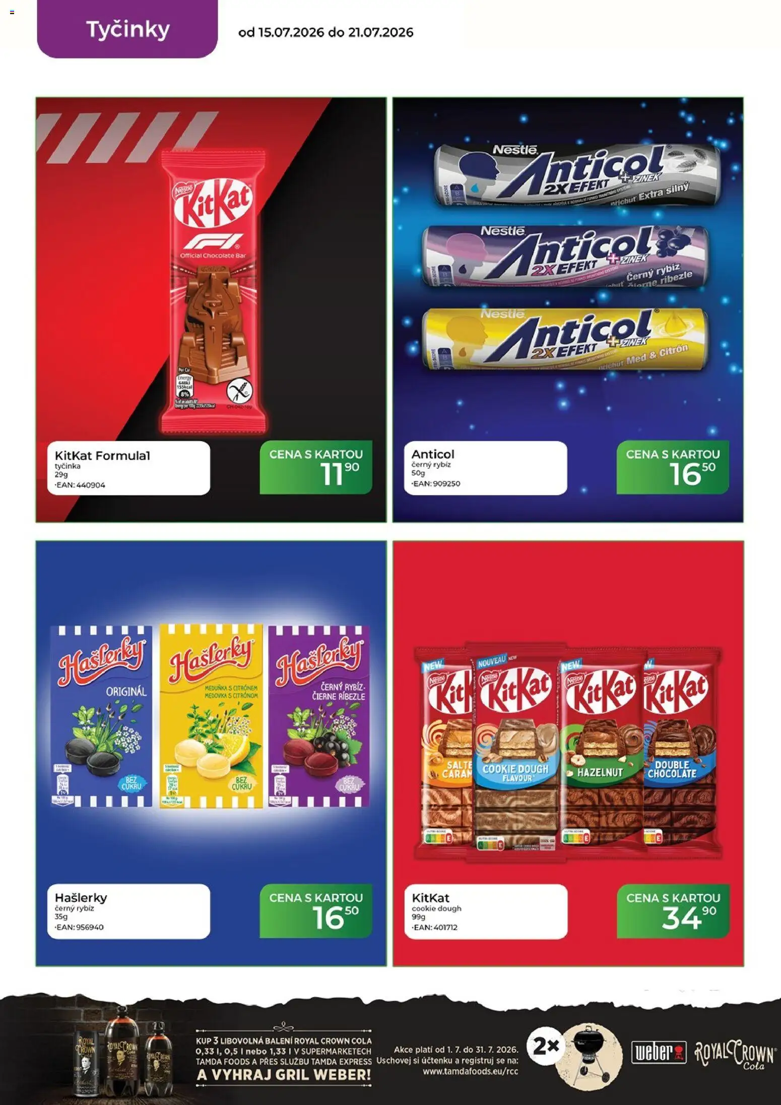 Tamda Foods leták od 15.07.2026 | Strana: 34 | Produkty: Tyčinky, Royal Crown Cola, Citron, Cola