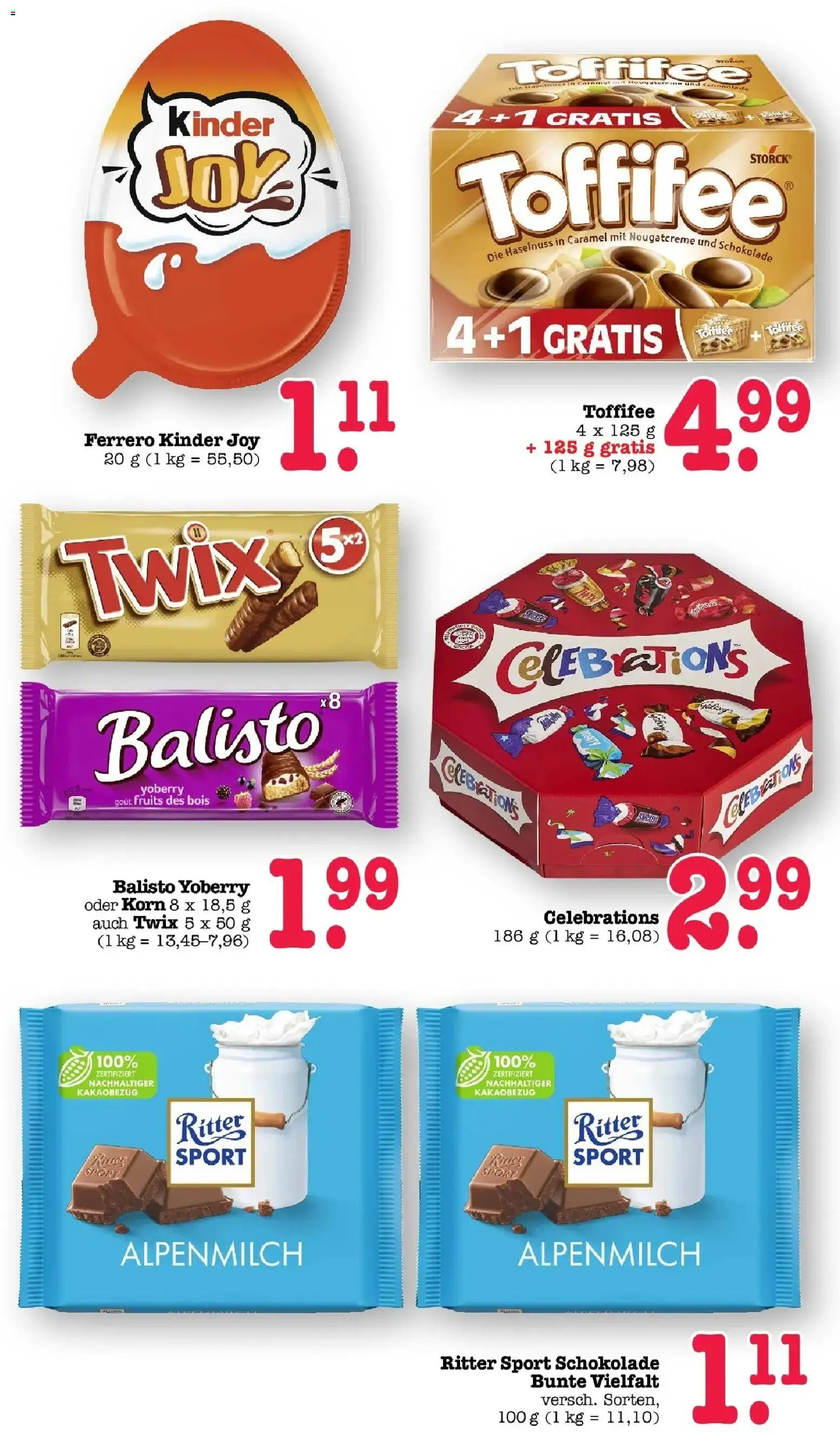 Edeka prospekt Bühlertal	 – gültig ab 27.04.2026 | Seite: 56 | Produkte: Schokolade, Ritter sport, Celebrations, Twix