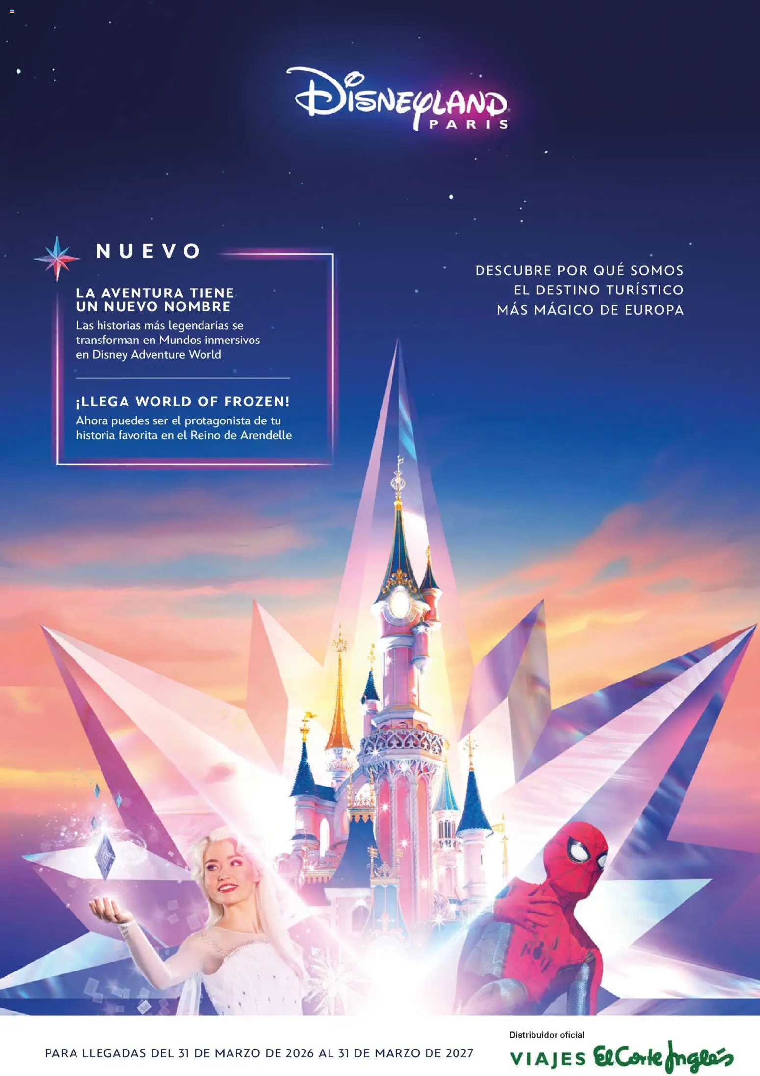 Viajes El Corte Inglés Folleto Disneyland Paris │ válido desde el 31/03/2026 | Página: 1