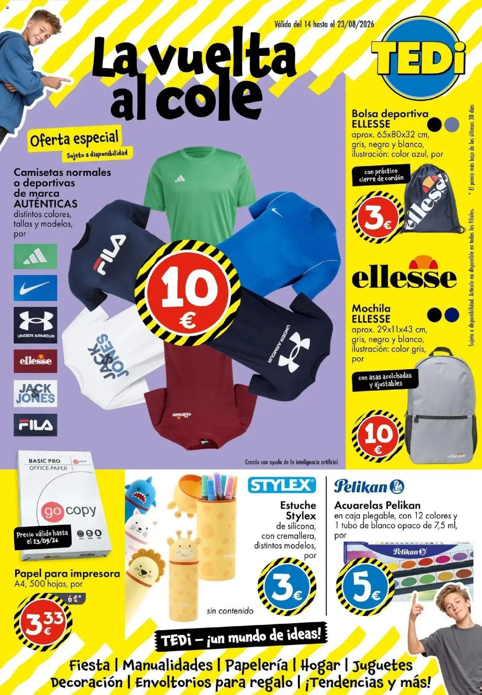 TEDi - La vuelta al cole 14/08/2026 - 22/08/2026 | Página: 1 | Productos: Mochila, Juguetes, Bolsa, Decoración