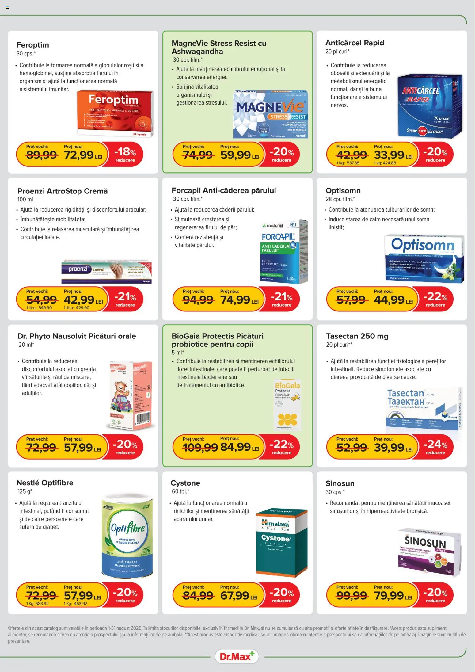 Noul catalog Dr.Max – valabil de la 01.08.2026 | Pagină: 5 | Produse: Cremă, Roșii