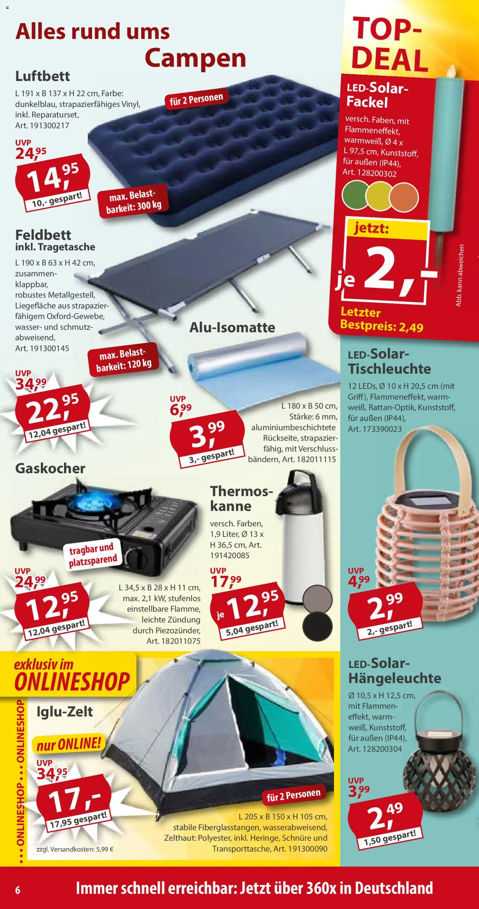 Sonderpreis Baumarkt Prospekt 	 – gültig ab 16.05.2026 | Seite: 6 | Produkte: Top, Wasser