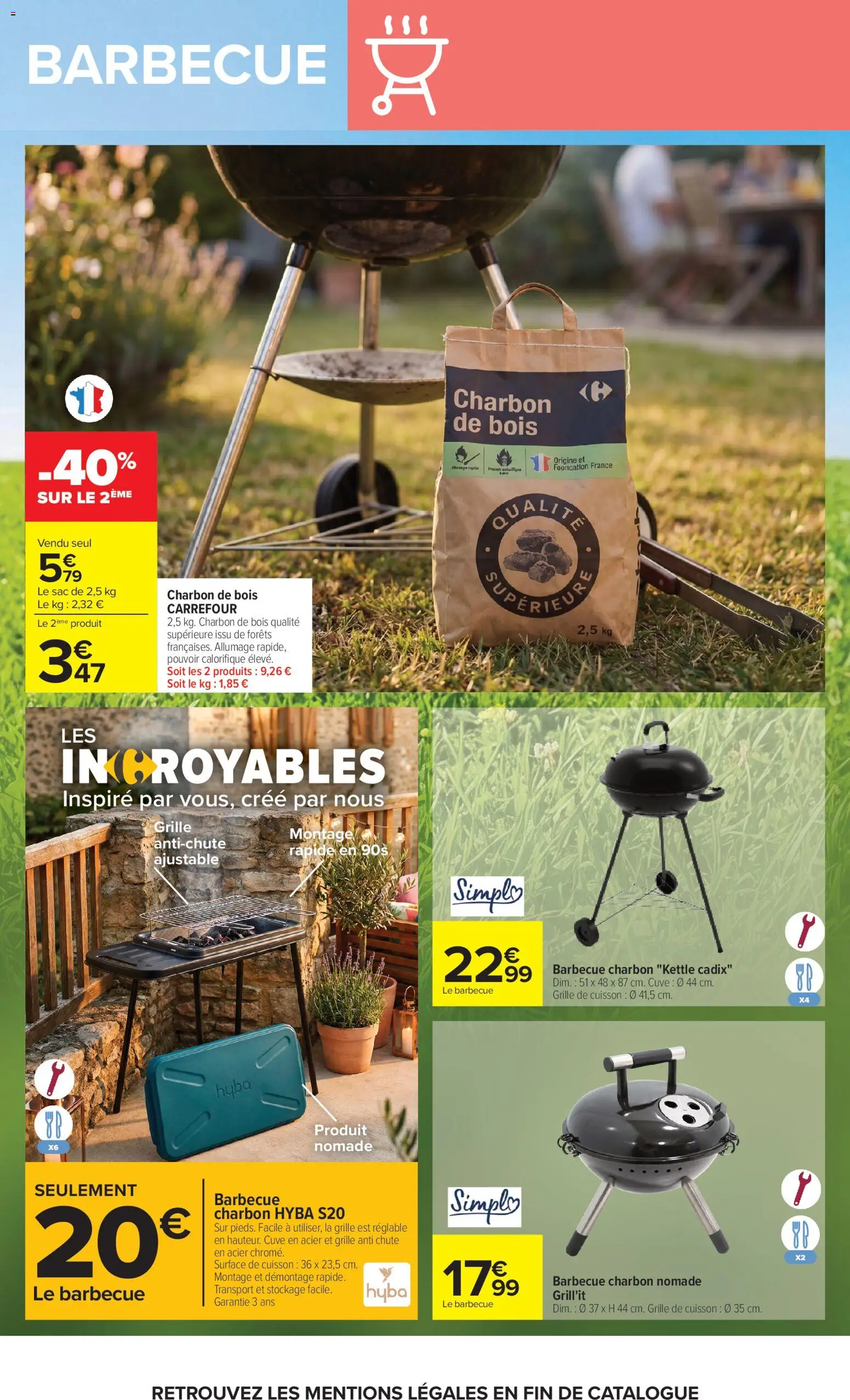 {H1} | Page: 22 | Produits: Charbon De Bois, Sac, Barbecue, Barbecue charbon
