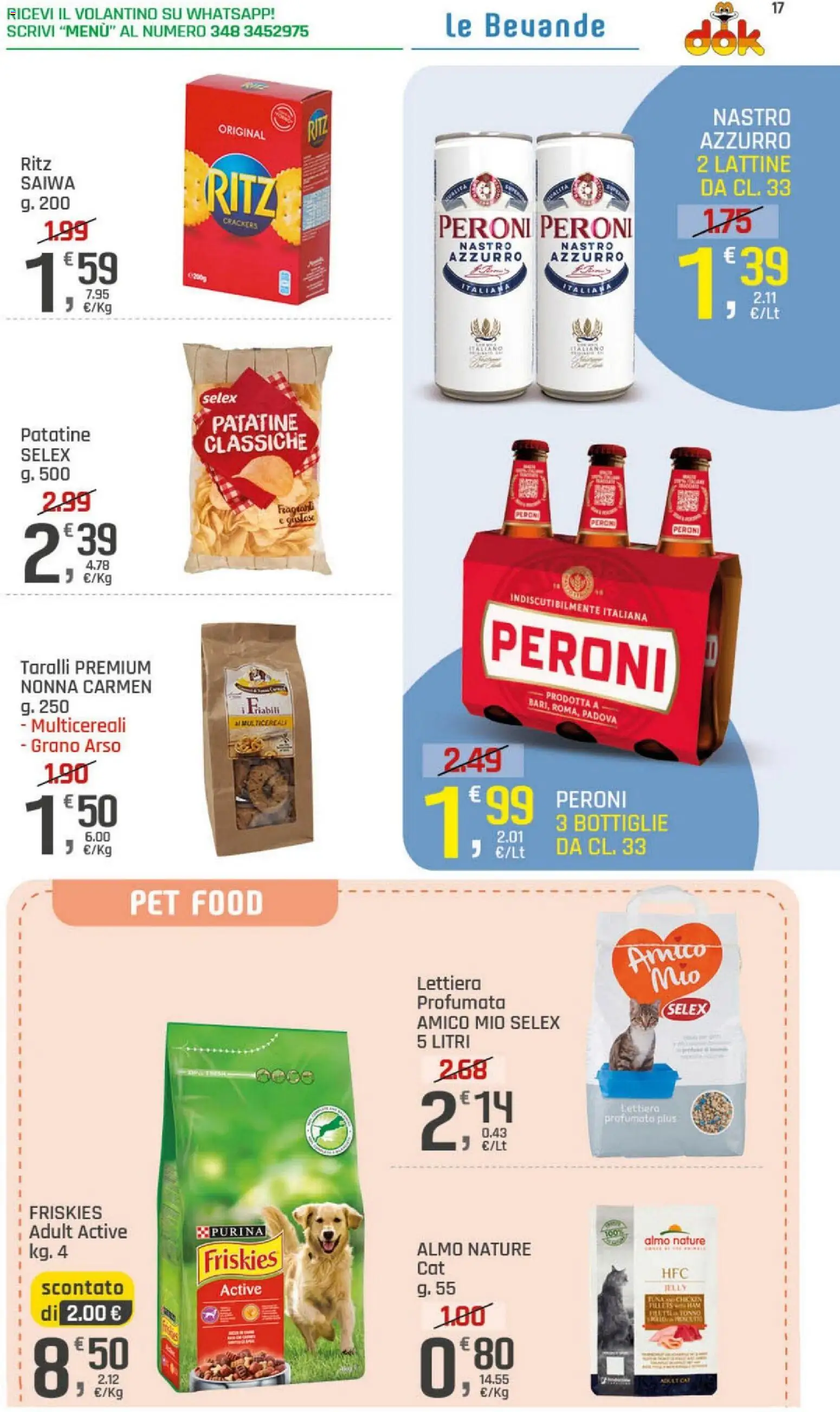 Volantino DOK del 21.05.2026 | Pagina: 17 | Prodotti: Patatine, Crackers, Tonno, Taralli