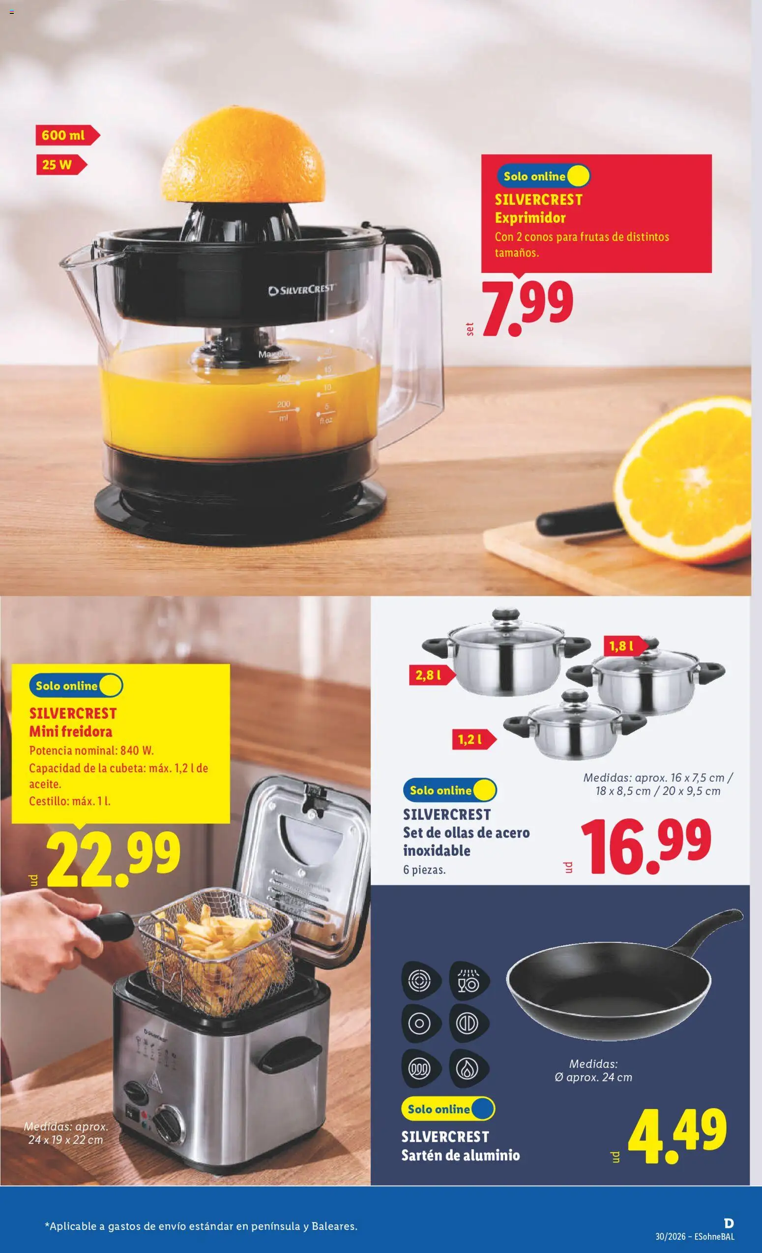 Lidl folleto de bazar │ válido desde el 20/07/2026 | Página: 7 | Productos: Pan, Exprimidor, Freidora