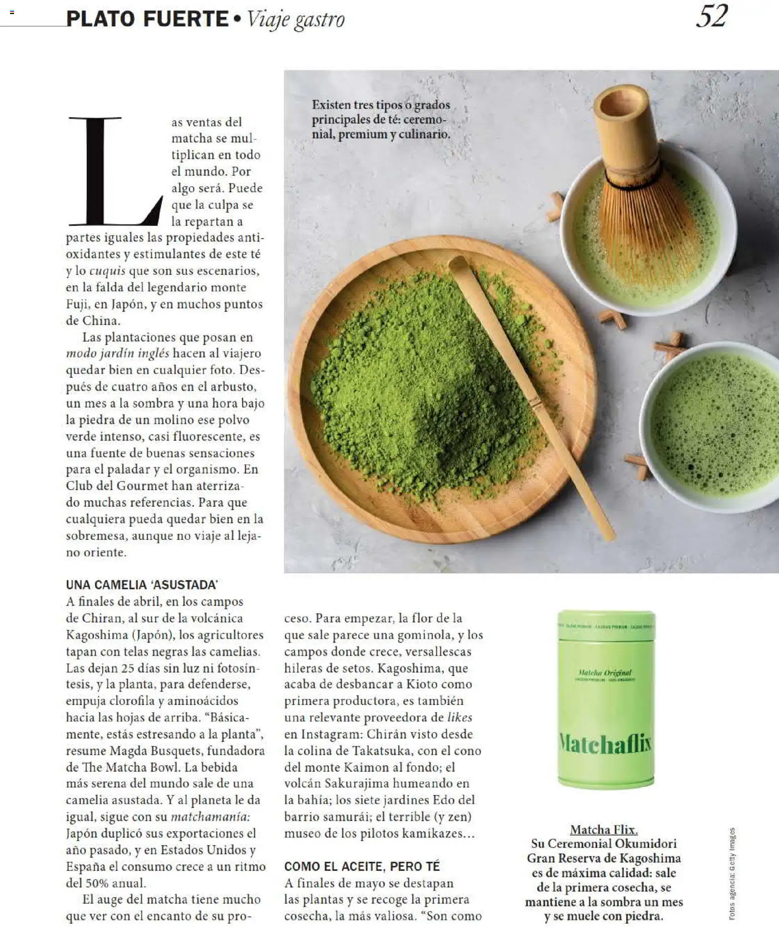 El Corte Inglés Gourmet Magazine │ válido desde el 01/10/2026 | Página: 52 | Productos: Polvo, Sombra, Té, Matcha