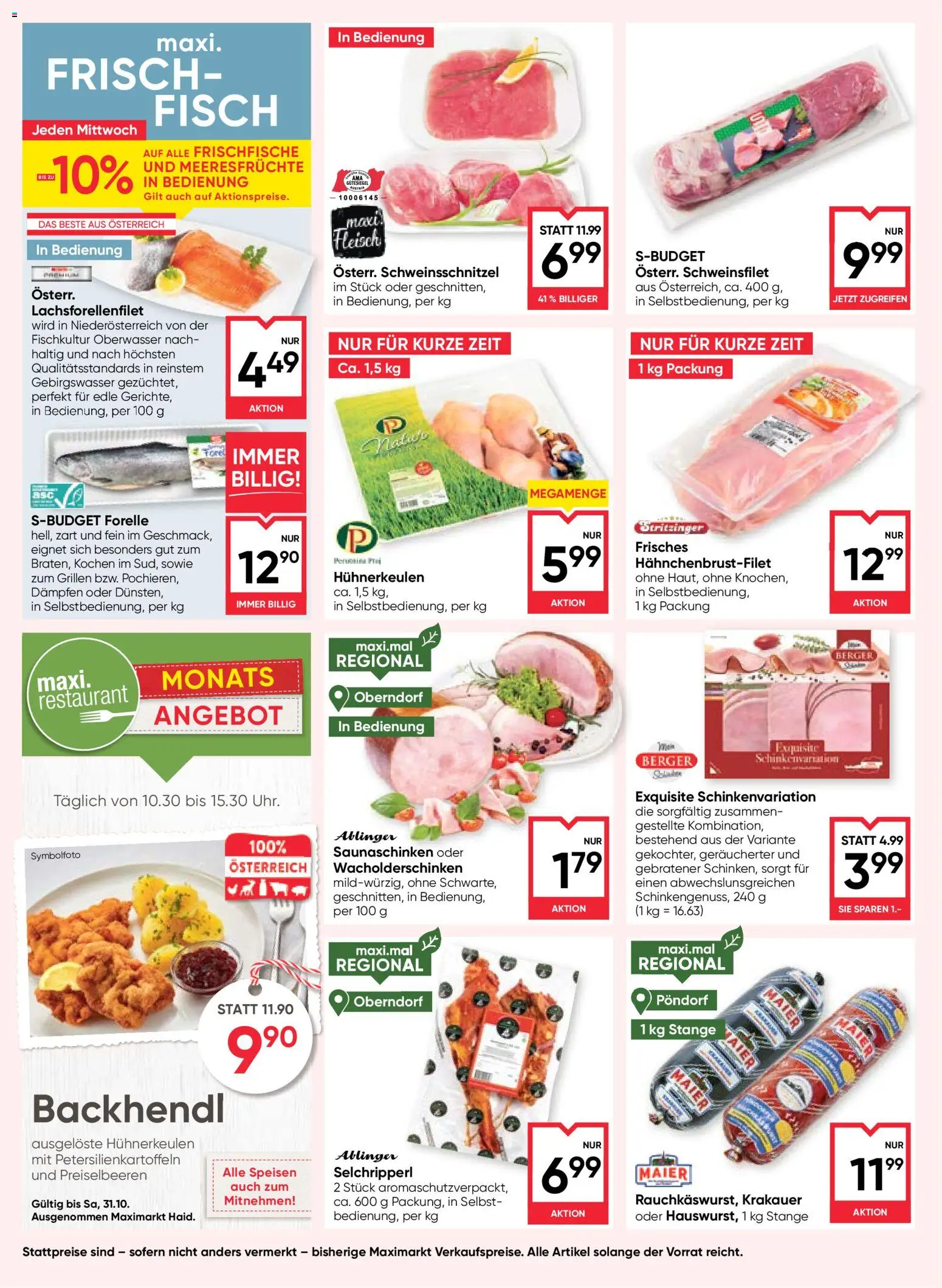 Maximarkt maxi.wochenende gültig ab 01.10.2026 | Seite: 8 | Produkte: Meeresfrüchte, Fisch