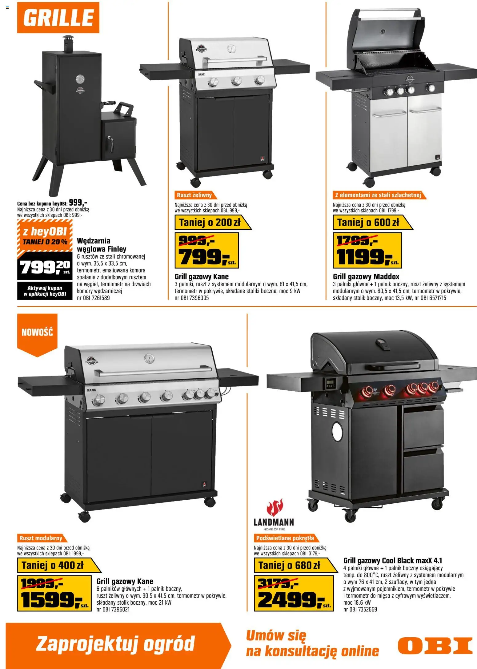 OBI gazetka od 20.05.2026 | Strona: 3 | Produkty: Grill, Termometr, Grill gazowy, Ruszt