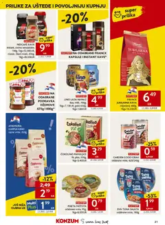 Konzum Katalog - Pregled kataloga iz trgovine Konzum, vrijedi od 29.07.2026 | Stranica: 21