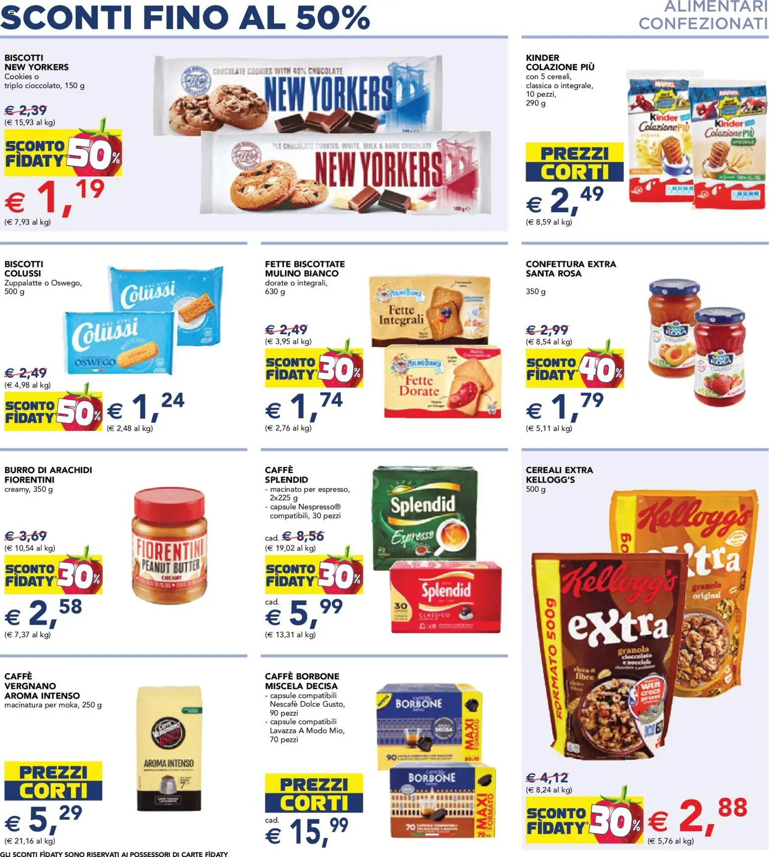 Volantino Esselunga S del 08.06.2026 | Pagina: 14 | Prodotti: Cereali, Biscotti, Fette biscottate, Lavazza