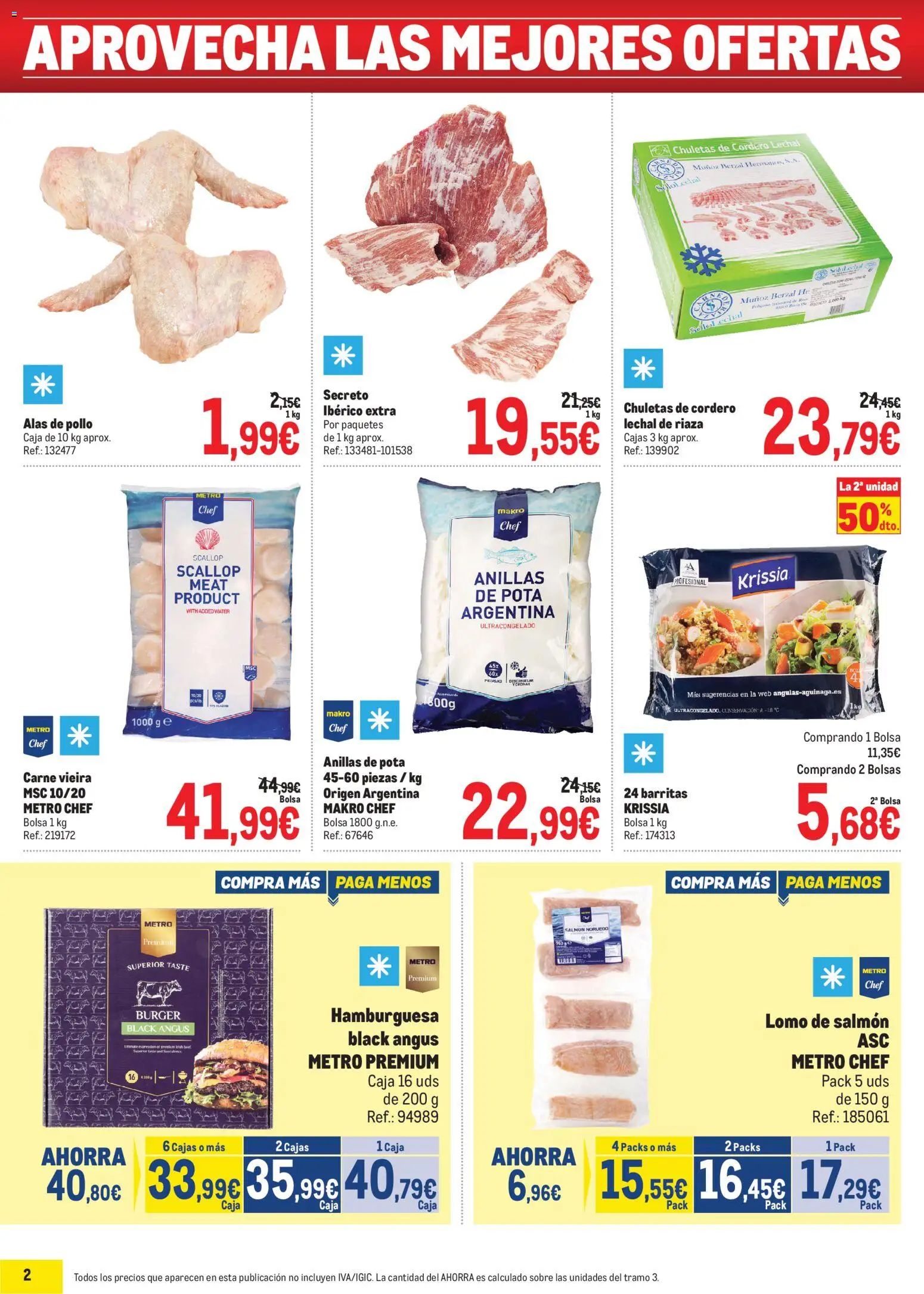 Makro Precios Norte II │ válido desde el 20/07/2026 | Página: 2 | Productos: Chuletas de cordero, Bolsa, Φίλτρο καφέ, Σοκολατούχο γάλα