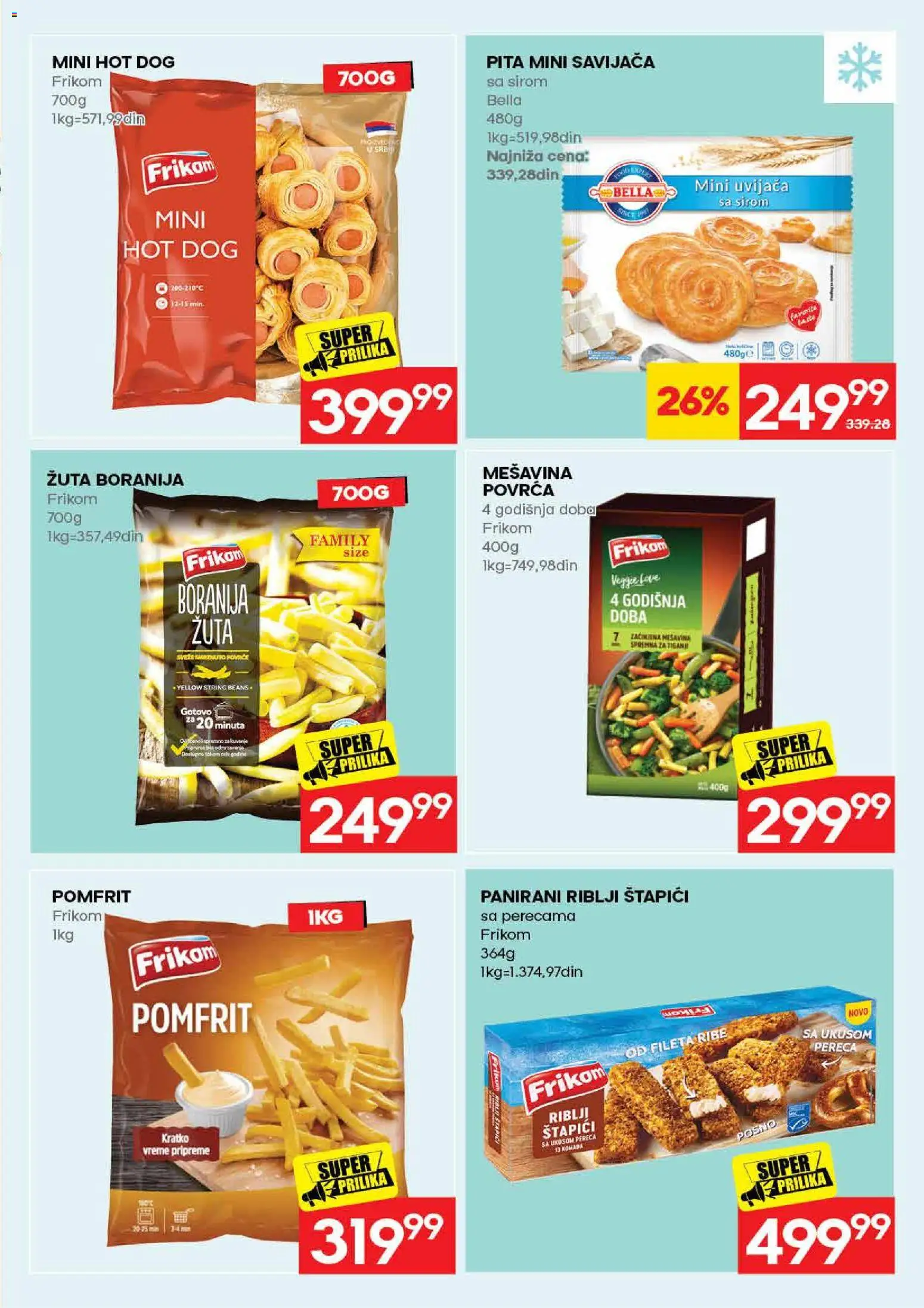 Mercator katalog - važi od 16.07.2026 | Strana: 15 | Proizvode: Boranija, Pomfrit, Pita, Hot dog