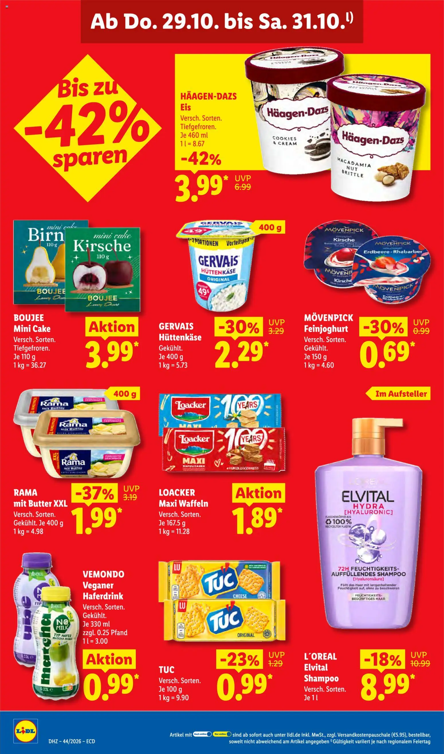 Lidl Německo leták od 26.10.2026 | Strana: 66 | Produkty: Rama, Matcha, Gervais, Cola