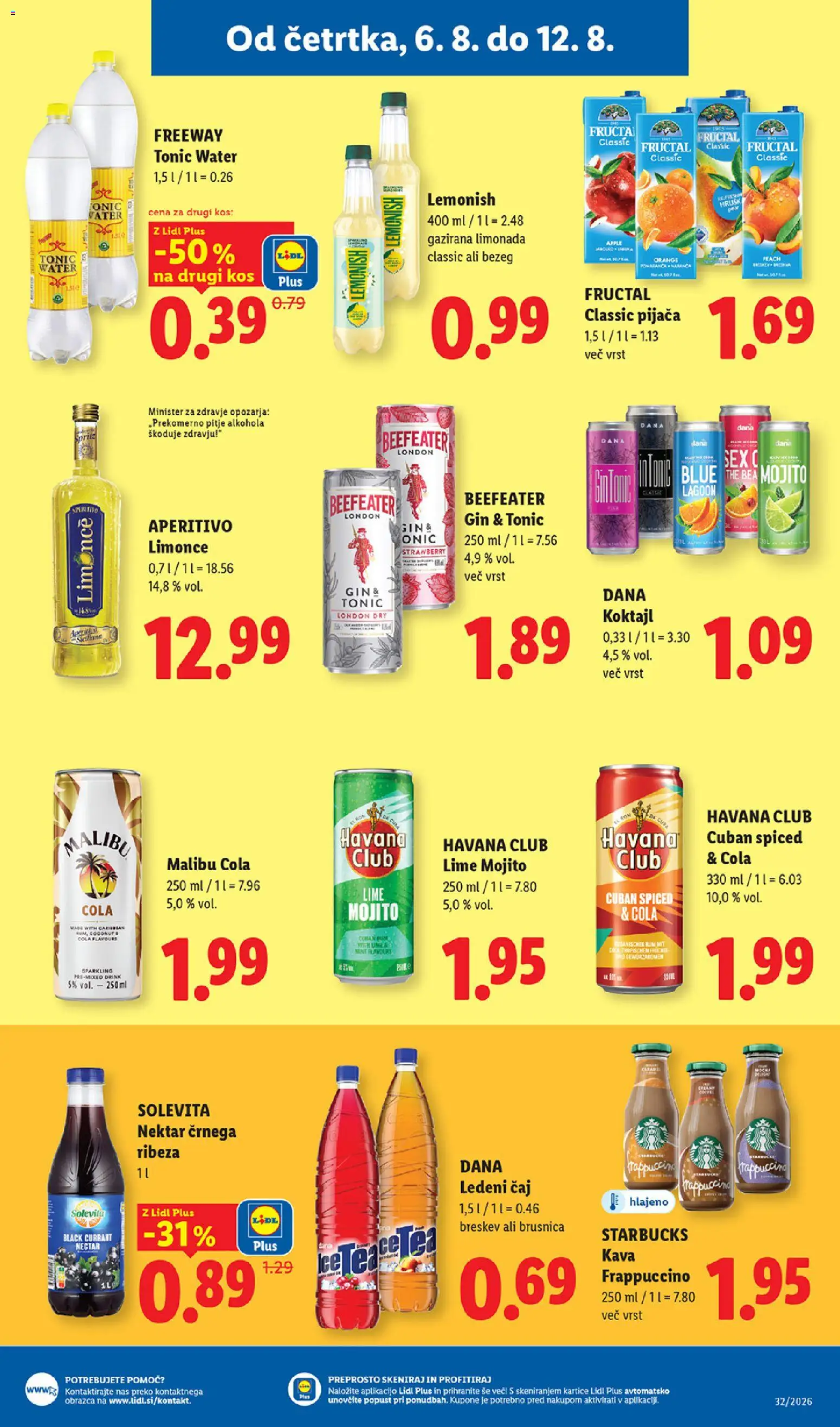 Novi Lidl katalog ponudbe – veljaven od 06.08.2026 | Stran: 13 | Izdelki: Beefeater gin, Kos, Kava, Gin