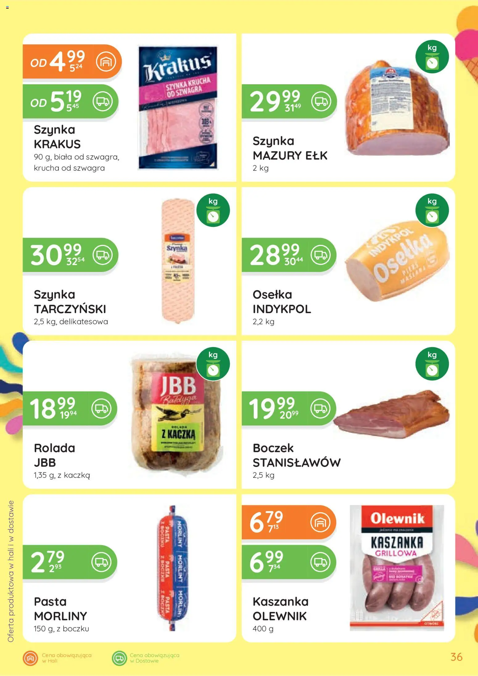 Eurocash gazetka od 25.06.2026 | Strona: 36 | Produkty: Osełka, Rolada, Kaszanka, Boczek