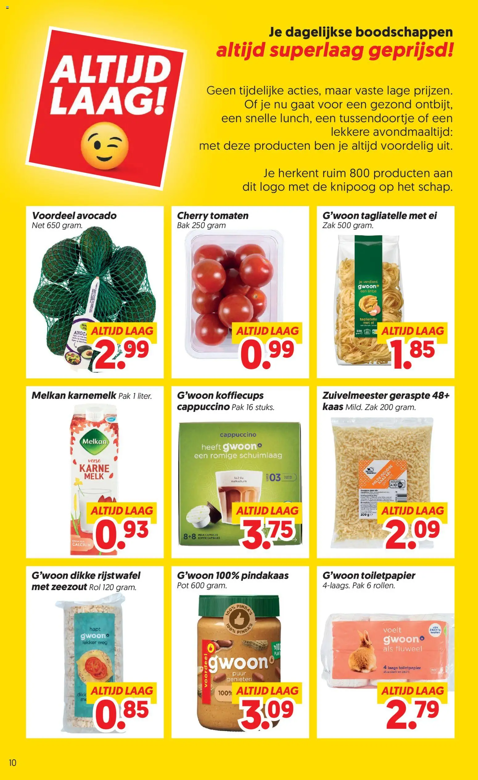 {H1} | Pagina: 10 | Producten: Capsules, Zeezout, Pindakaas, Cappuccino