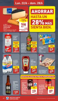 Vista previa Cerveza IPA artesana, Sin filtrar. Maltas tostadas. 7,2% vol. 0,33 l (4.21 €/l) válido desde el 22.06.2026 | Página: 12