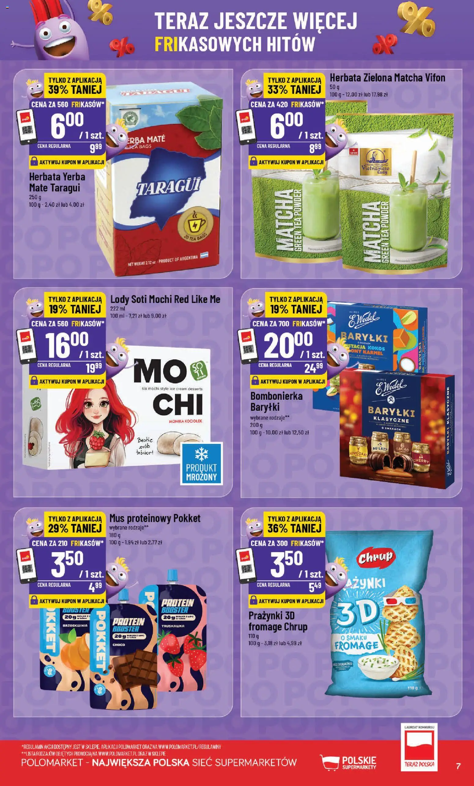 POLOmarket gazetka - Frikasowe Hity od 30.09.2026 | Strona: 7 | Produkty: Mochi, Bombonierka, Herbata, Kokos