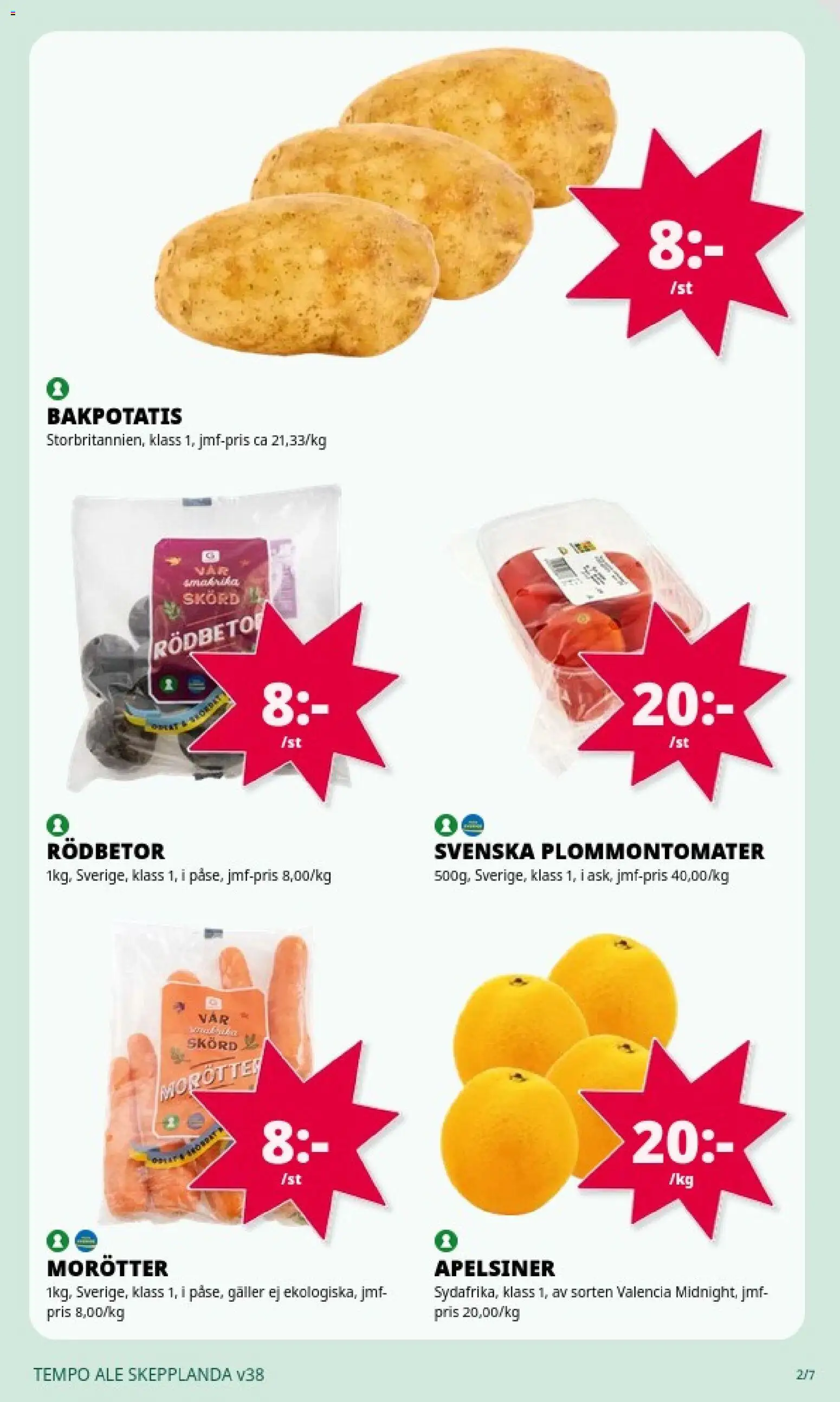 Tempo reklamblad aktuell från 14/09/2026 | Sida: 2
