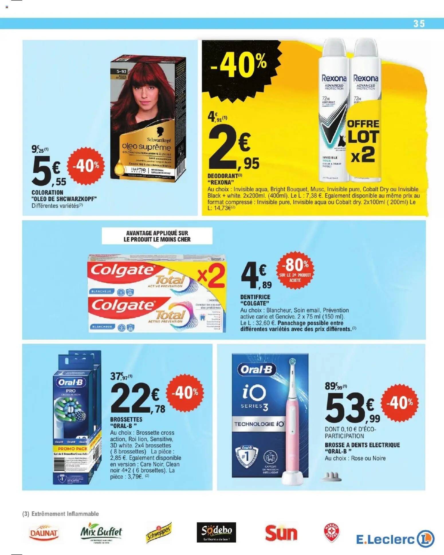 {H1} | Page: 35 | Produits: Body, Oral-b, Déodorant, Dentifrice