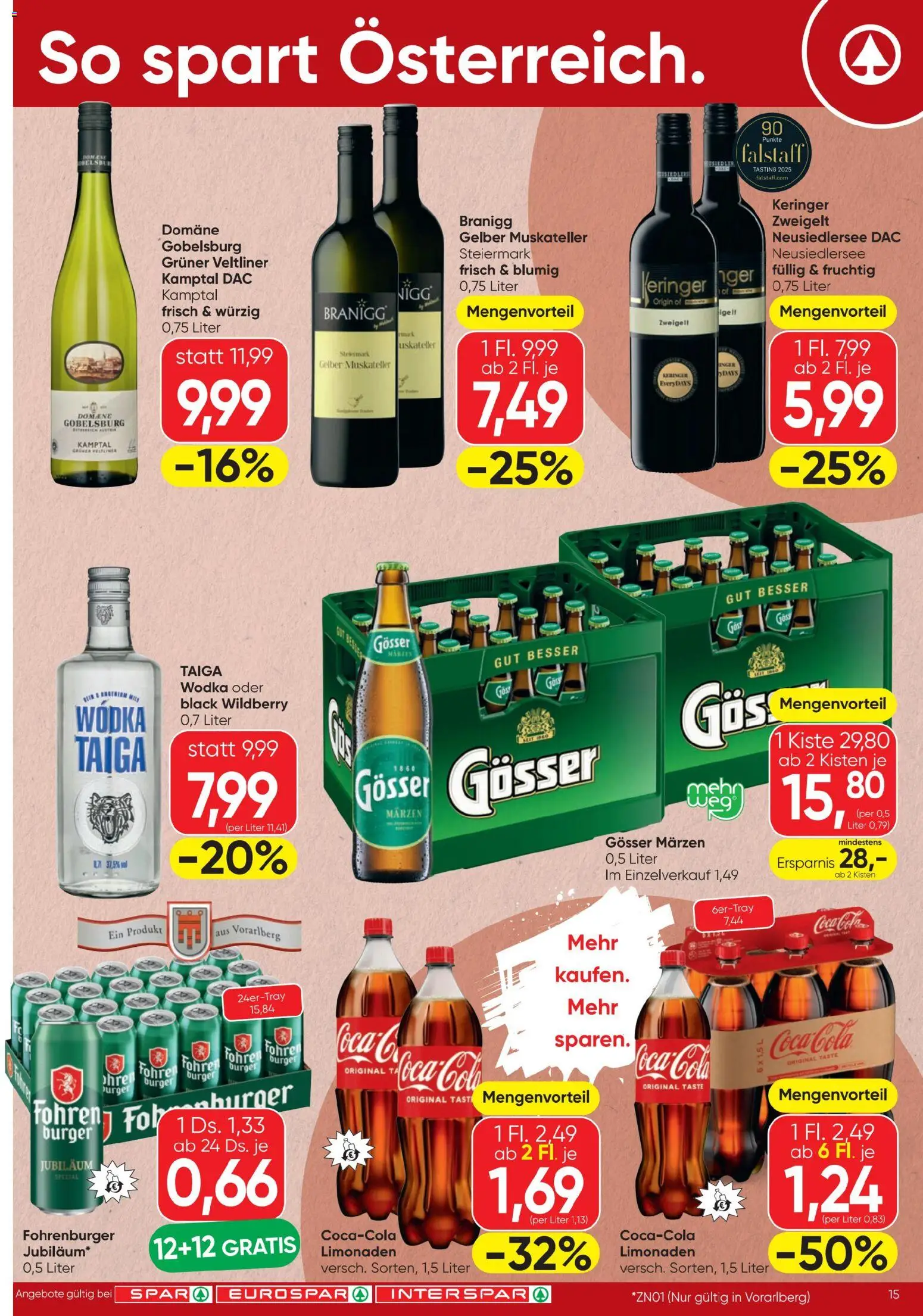 Spar - Flugblatt gültig ab 16.07.2026 | Seite: 15