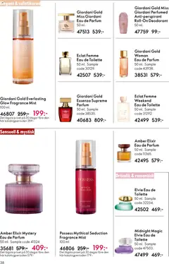 Oriflame erbjudanden 08/26 - Förhandsvisning av reklamblad från butik Oriflame aktuell från 03.06.2026 | Sida: 38