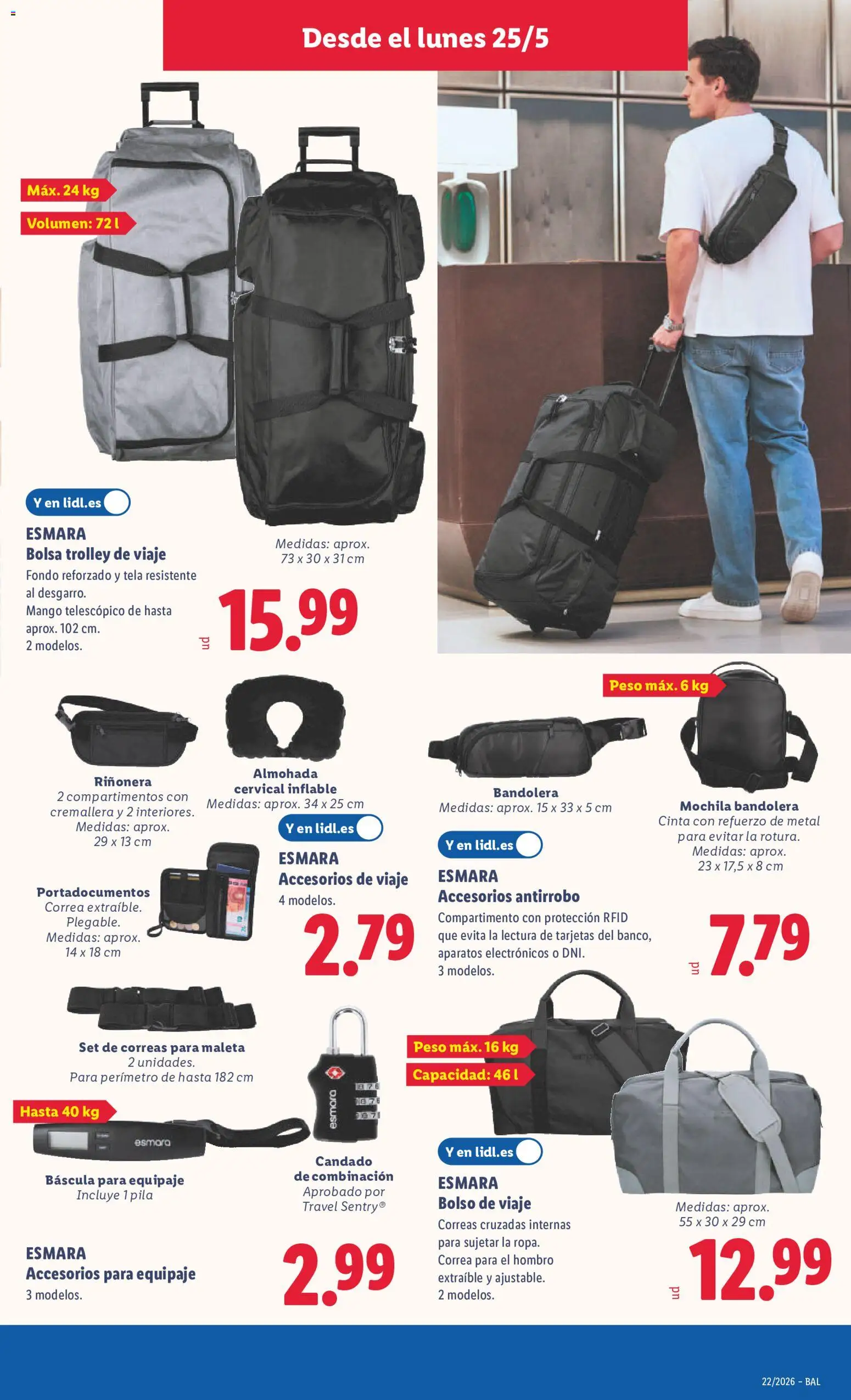 Lidl folleto de bazar │ válido desde el 25.05.2026 | Página: 17 | Productos: Bolso, Mochila, Bolsa, Ρούτερ