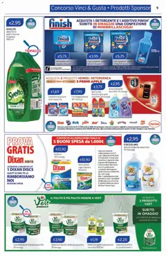 Anteprima del volantino Sirene Blu volantino valido a partire dal 01/07/2026 | Pagina: 9 | Prodotti: Tavoletta wc, Detergente, Sale, Lavatrice