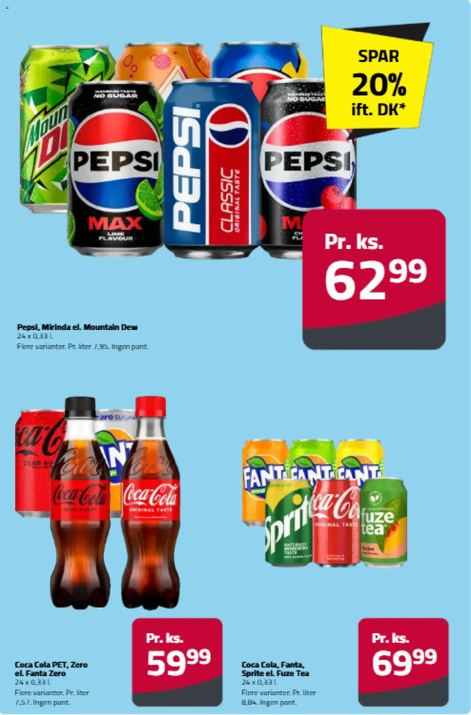 Fleggaard tilbudsavis – gyldig fra 24/06/2026 | Side: 6 | Produkter: Coca Cola, Lime, Cola, Pepsi