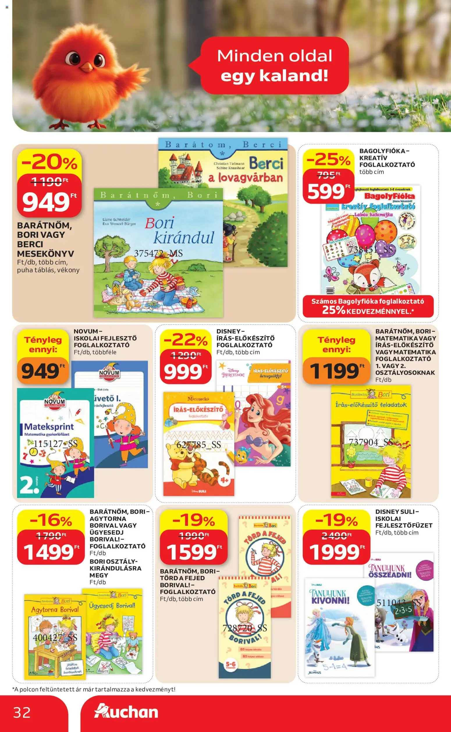 Auchan akciós ujság - amely érvényes a következő dátumtól: 2026.07.09. | Oldal: 32