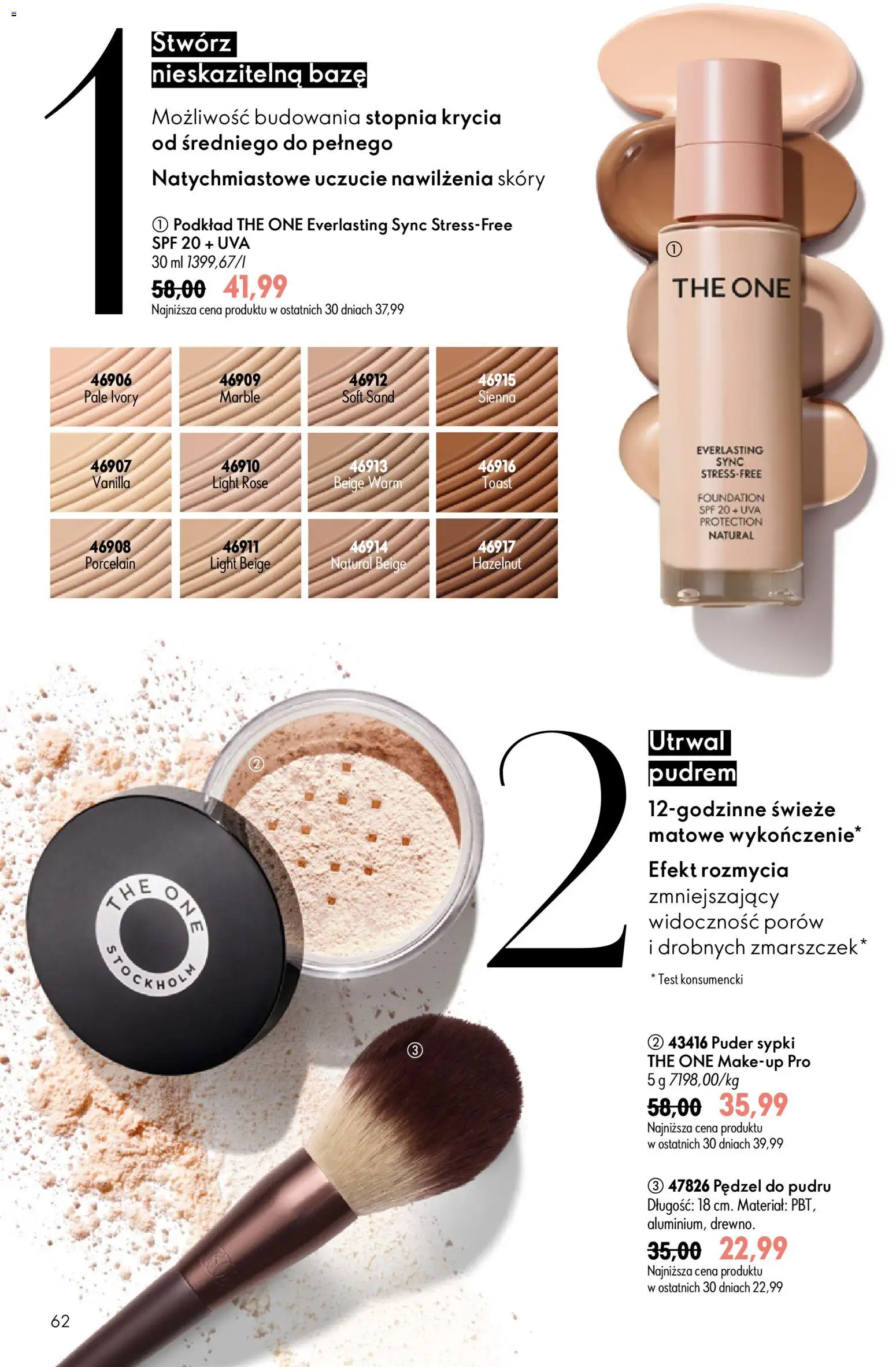 Oriflame Katalog 9 2026 od 17.06.2026 | Strona: 62 | Produkty: Pędzel, Puder
