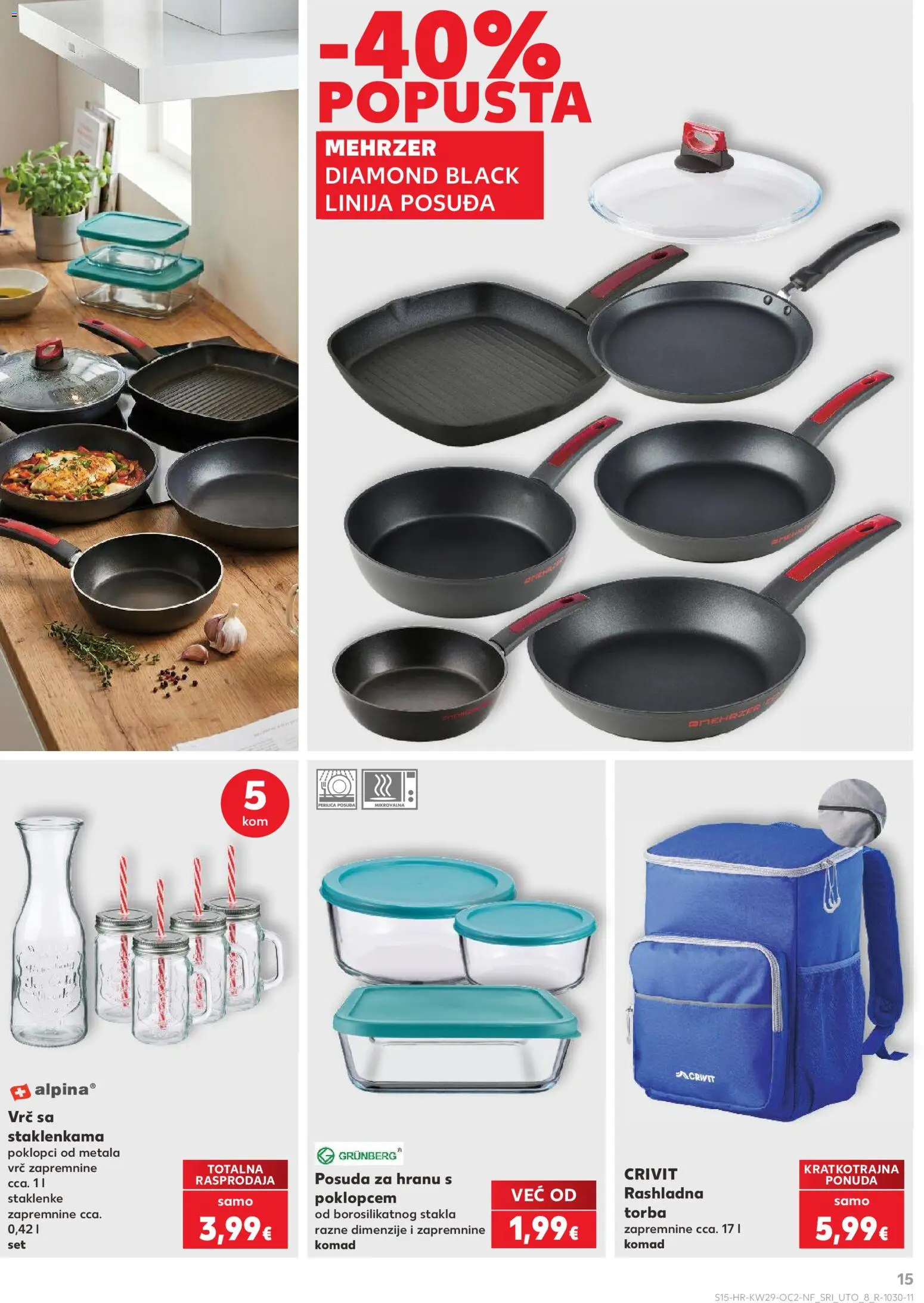 Kaufland katalog | vrijedi od 15.07.2026 | Stranica: 15 | Proizvodi: Staklenke, Torba