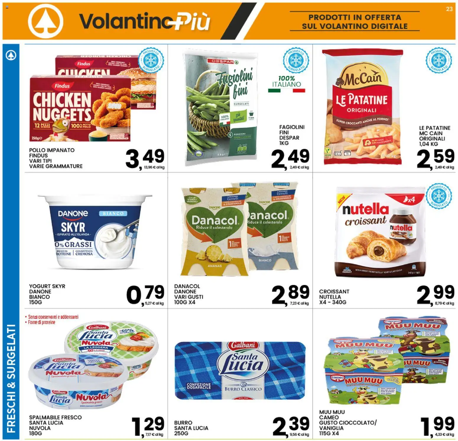 Volantino Interspar del 01/10/2026 | Pagina: 23 | Prodotti: Vaniglia, Pollo, Nuggets, Croissant