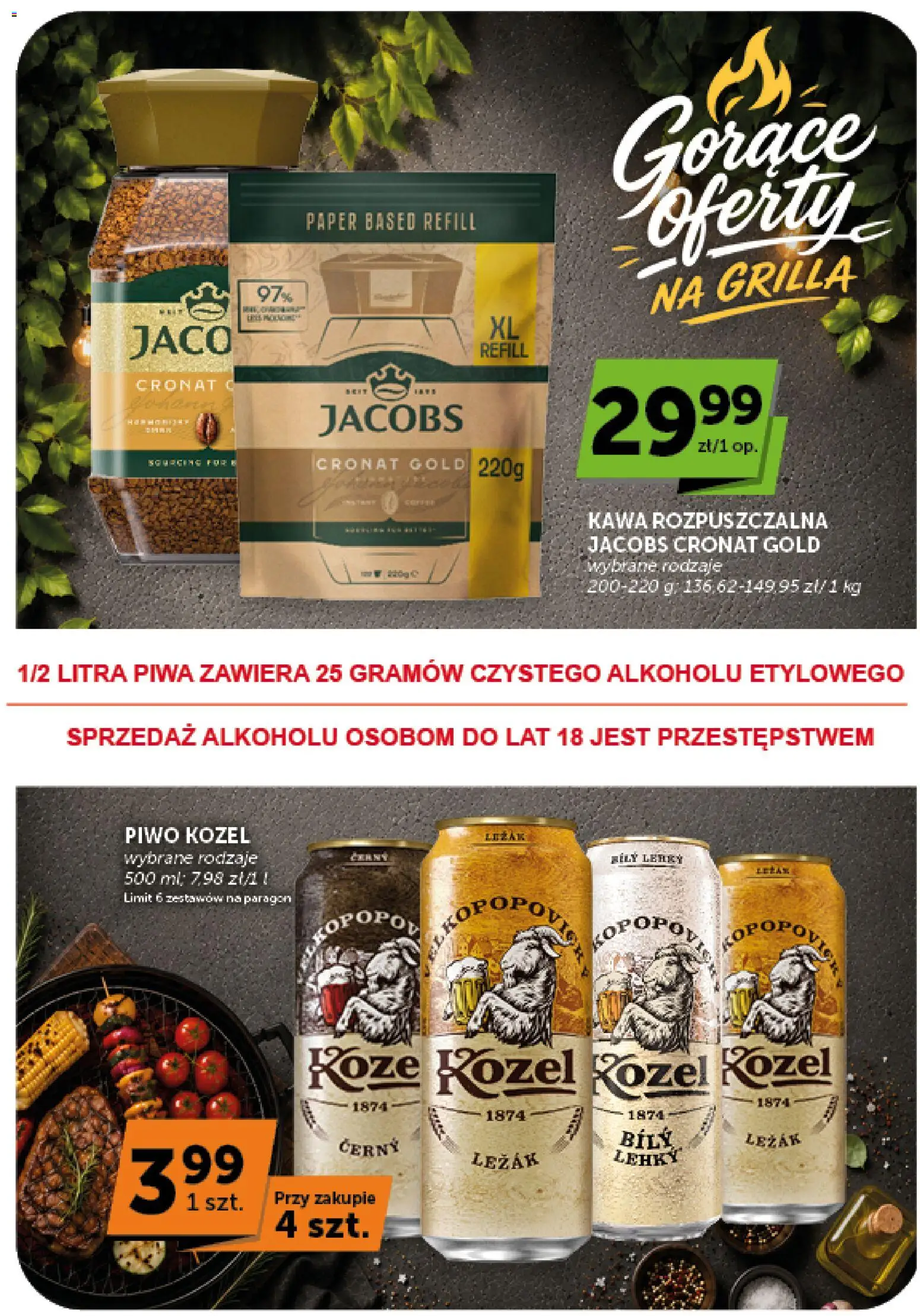 Euro Sklep gazetka - Minimarket od 13.08.2026 | Strona: 9 | Produkty: Jacobs, Kawa rozpuszczalna, Jacobs cronat gold, Kawa