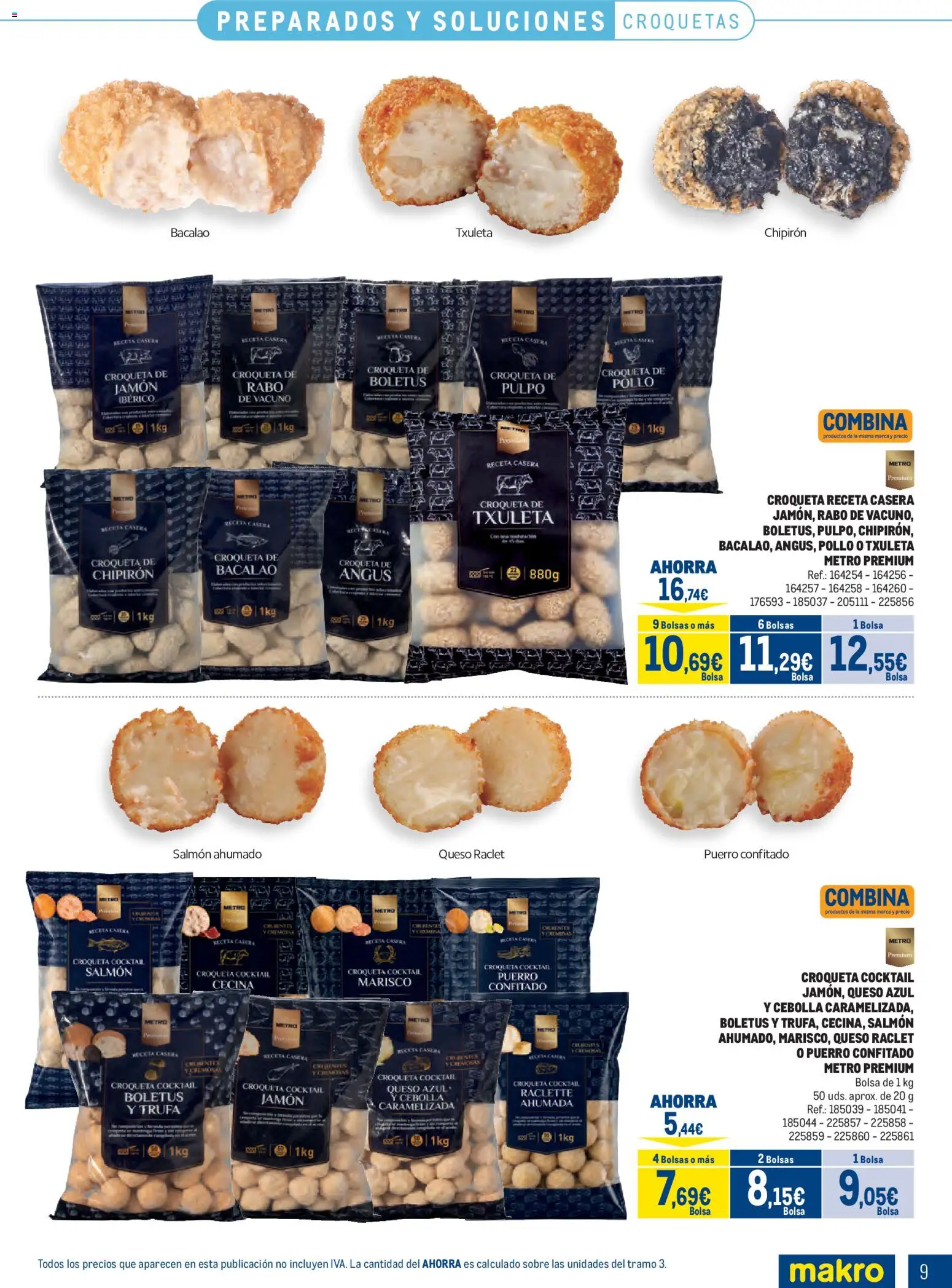 Makro Congelados Centro │ válido desde el 03/08/2026 | Página: 9 | Productos: Jamón, Παγωμένο τσάι, Bolsa, Salmón ahumado