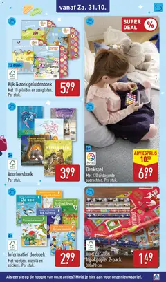 Aldi folder - Voorbeeld van een folder van Aldi, geldig van 26-10-2026 | Pagina: 61 | Producten: Boek, Stickers, Inpakpapier, Boerderij