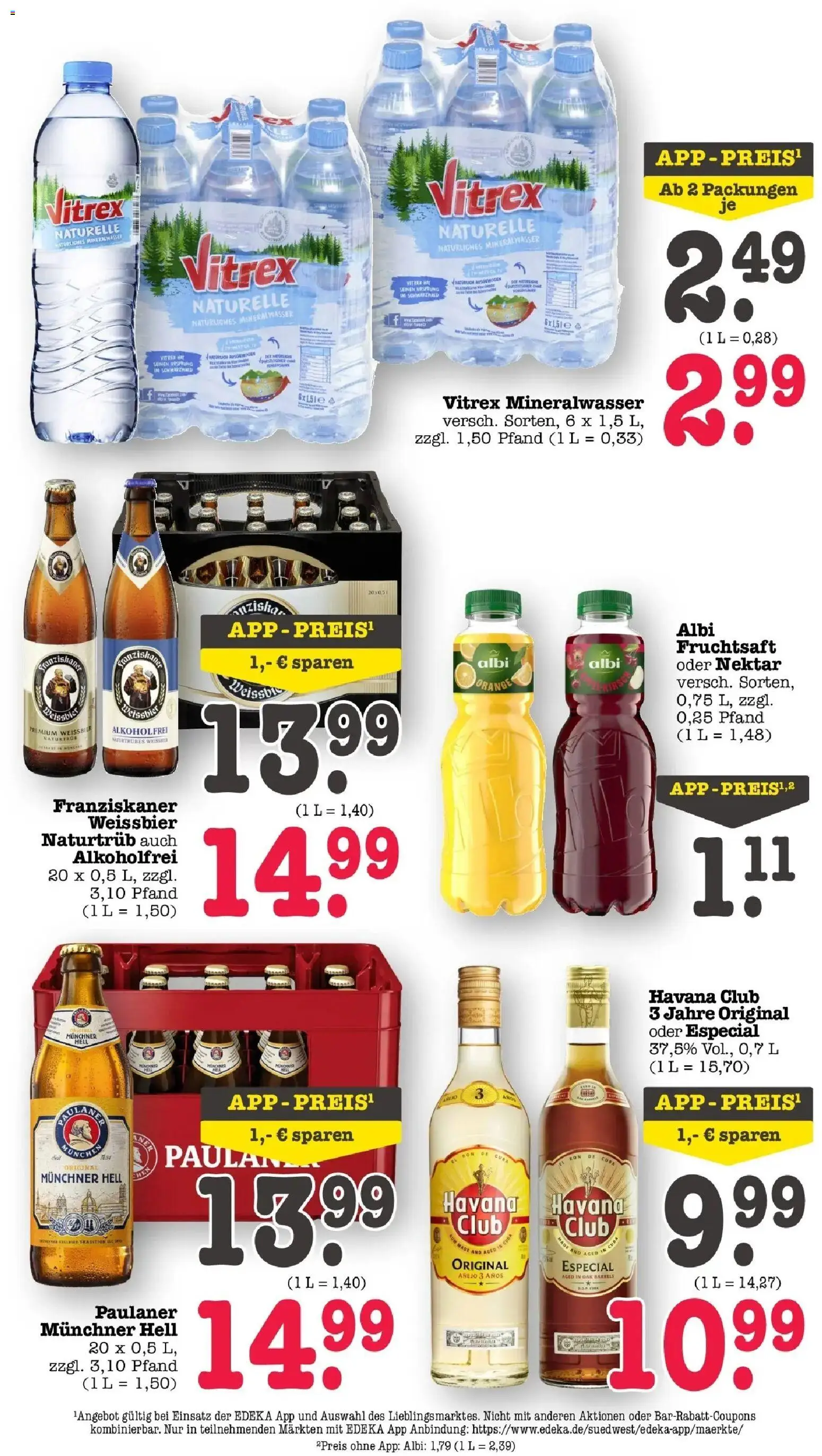 Edeka prospekt Wörth Am Rhein	 – gültig ab 27.04.2026 | Seite: 4 | Produkte: Havana club, Weißbier, Rum, Paulaner