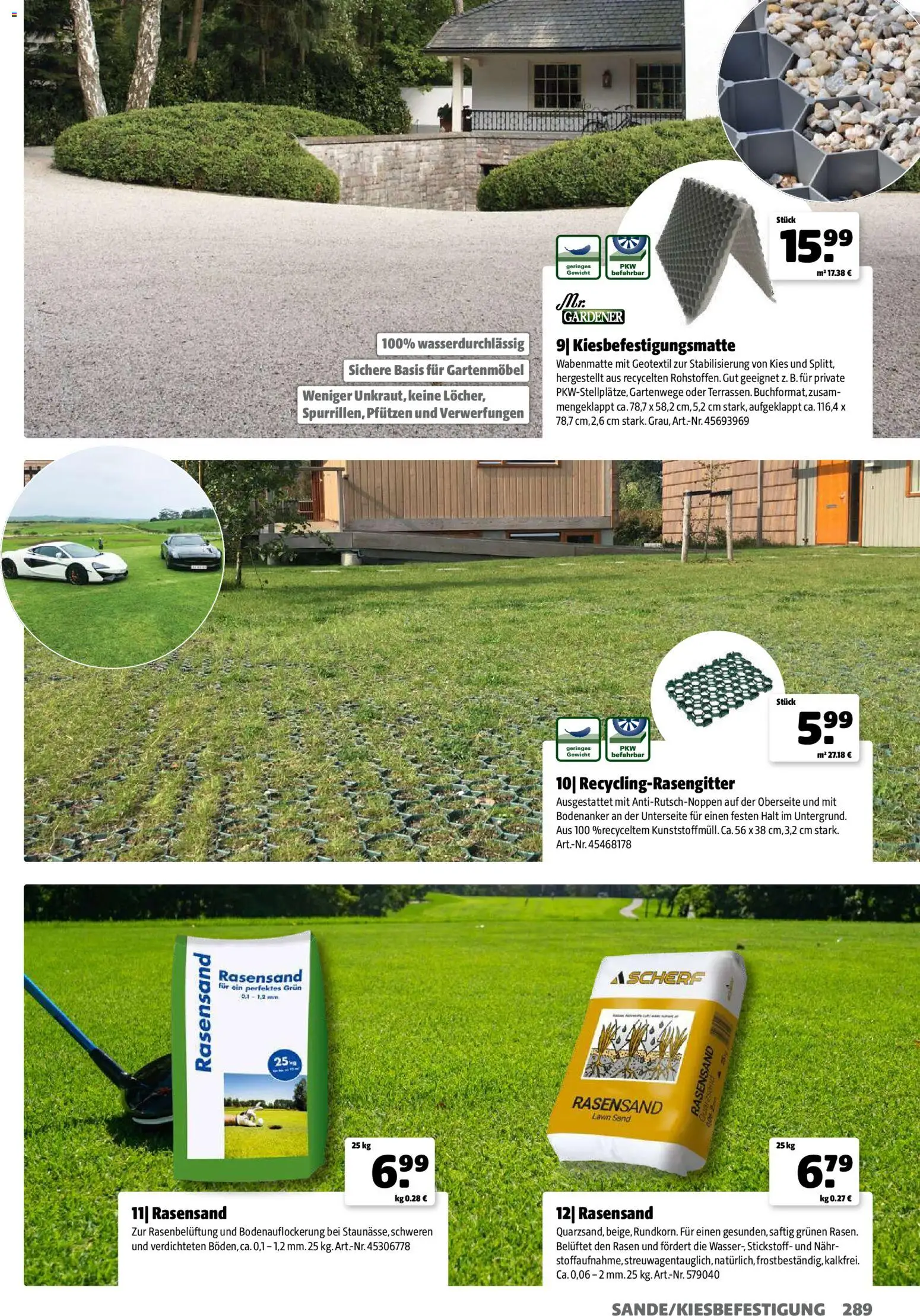Hagebau Gartenjahr gültig ab 13.03.2026 | Seite: 289 | Produkte: Gewicht, Gartenmöbel