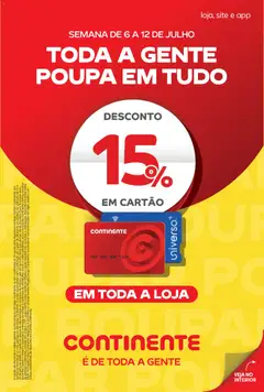 Pré-visualização Continente Semanal Continente Bom Dia válido de 07/07/2026