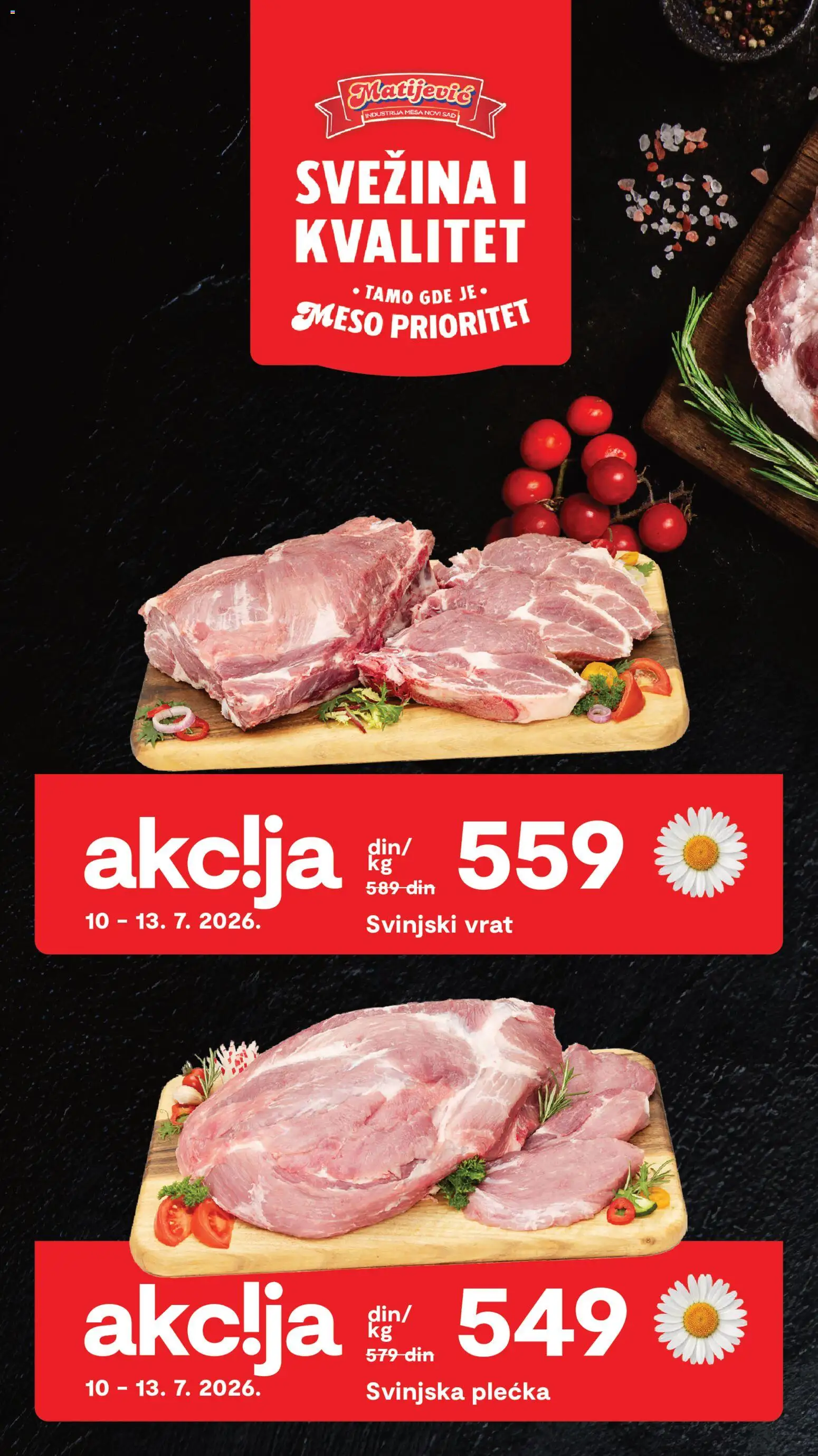 Matijevic katalog - važi od 10.07.2026 | Strana: 4 | Proizvode: Svinjski vrat, Svinjska plećka