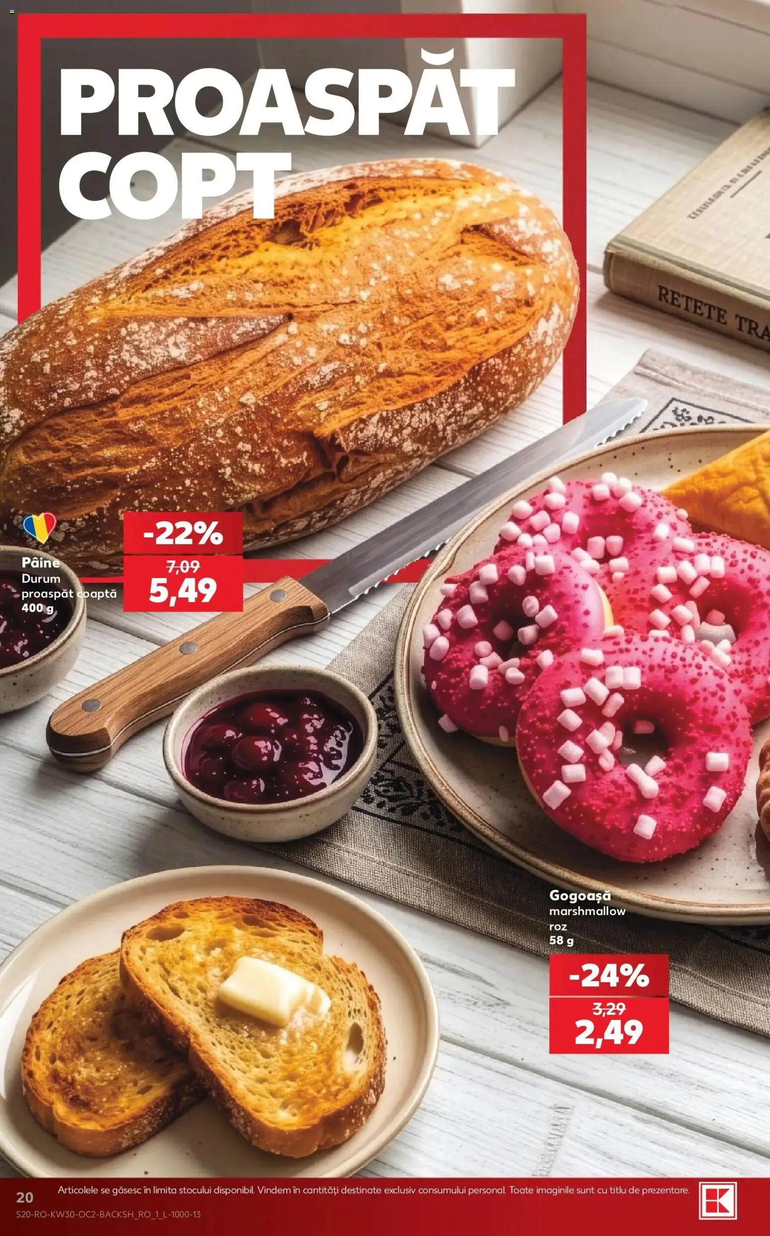 Noul catalog Kaufland – valabil de la 22.07.2026 | Pagină: 20 | Produse: Gogoasa, Pâine
