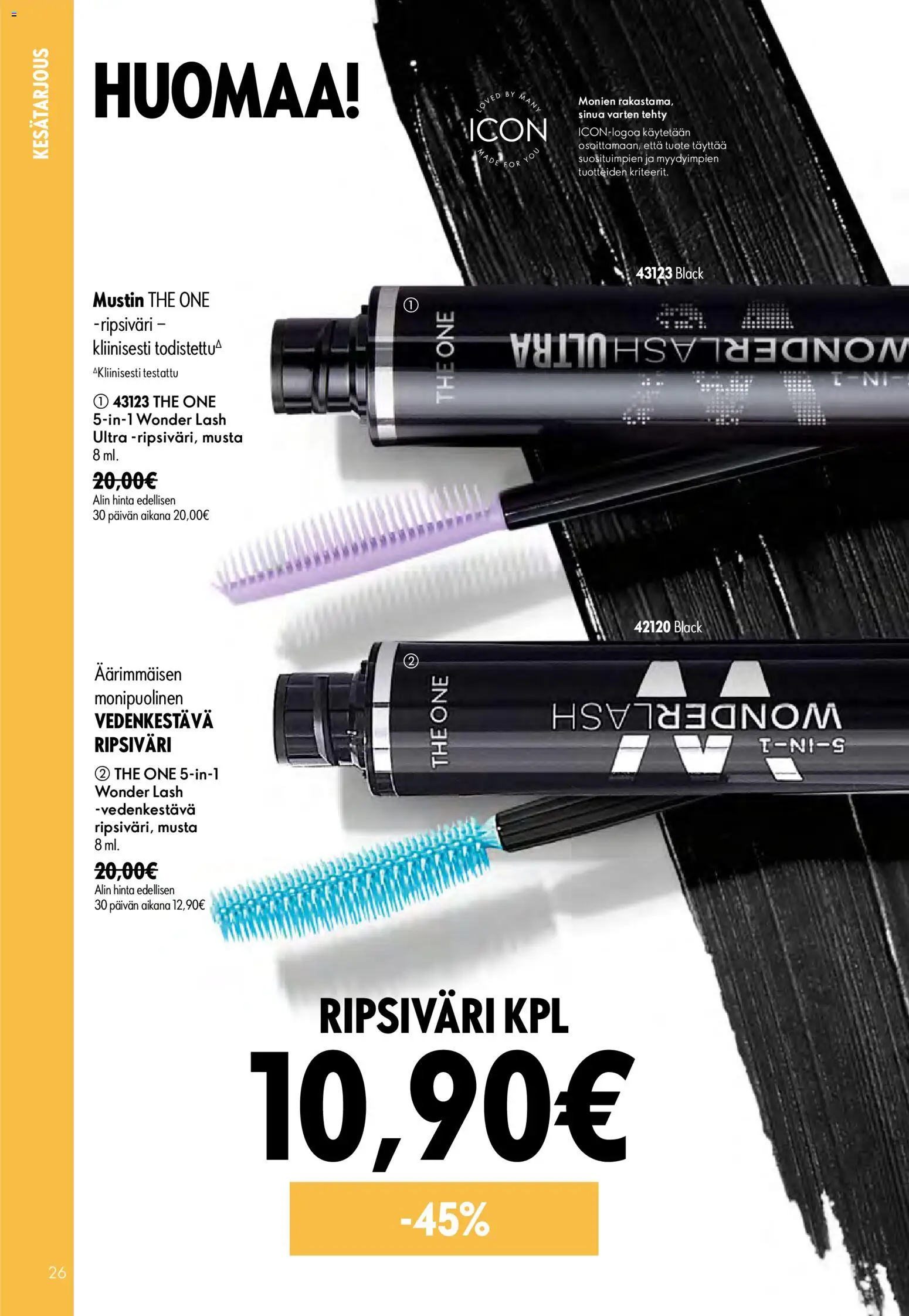 Oriflame - Esite 09 – voimassa 24/06/2026 alkaen | Sivu: 26 | Tuotteet: Ripsiväri