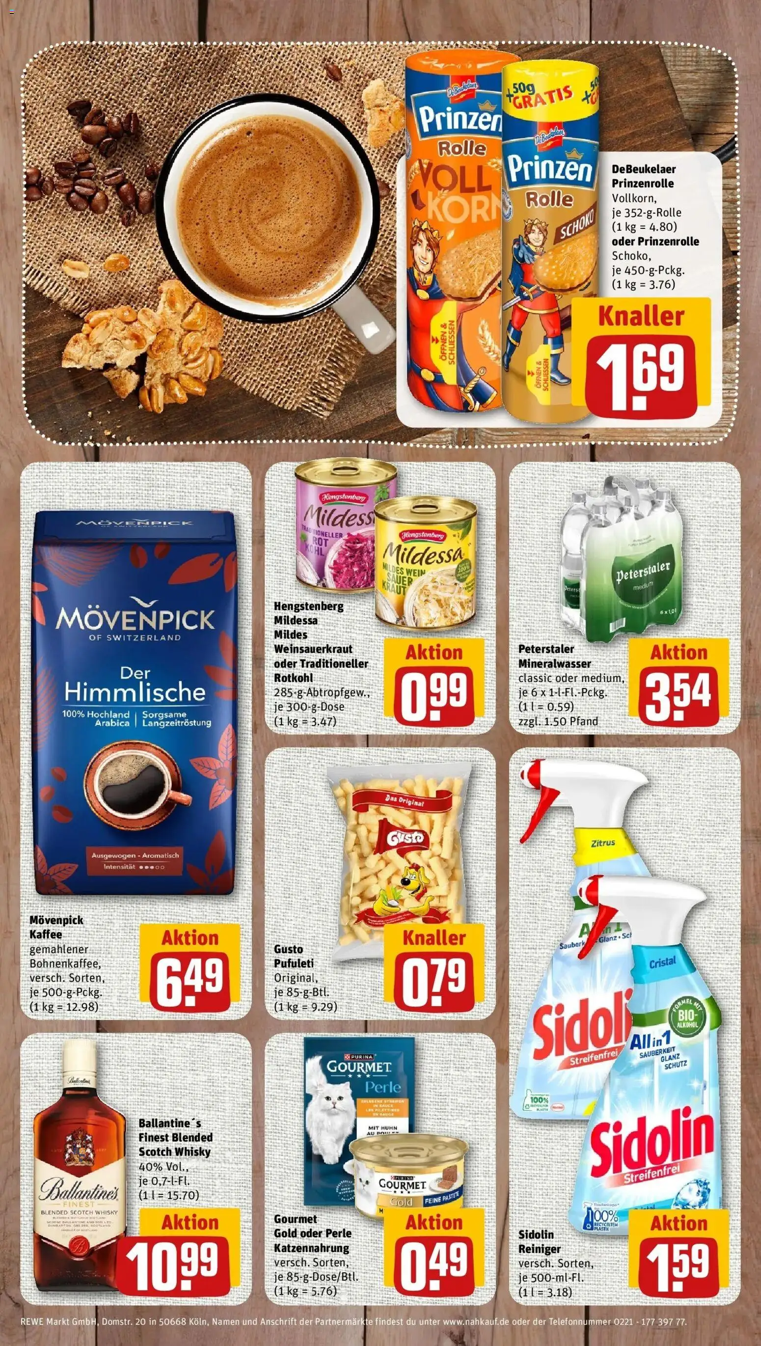 REWE Prospekt ab 12.10.2026 zum Blättern » Angebote | Seite: 9 | Produkte: Whisky, Rotkohl, Alkohol, Movenpick kaffee