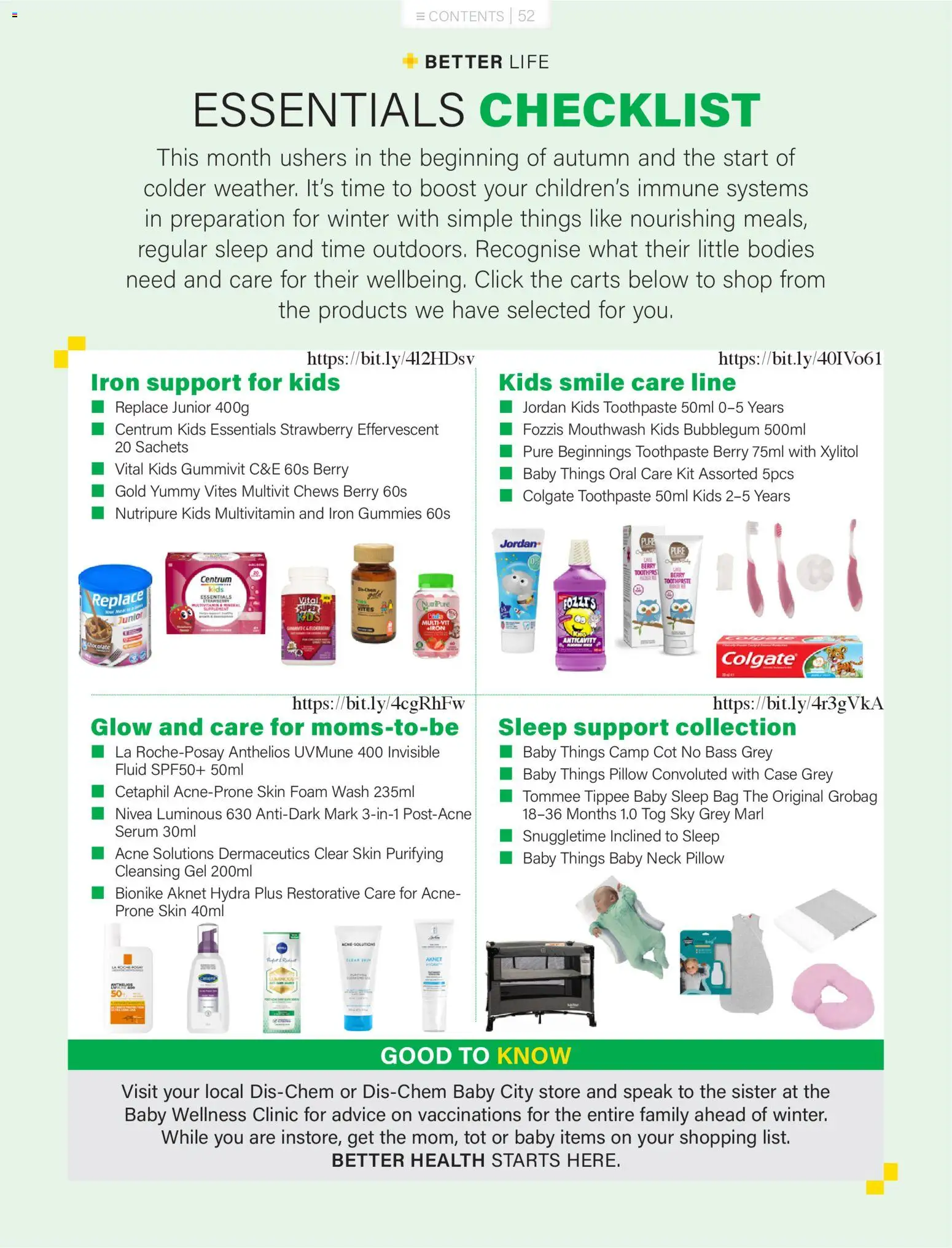 New Baby City catalogue – valid from 01.03.2026 | Page: 52 | Products: Serum, Case, Pillow, Toothpaste